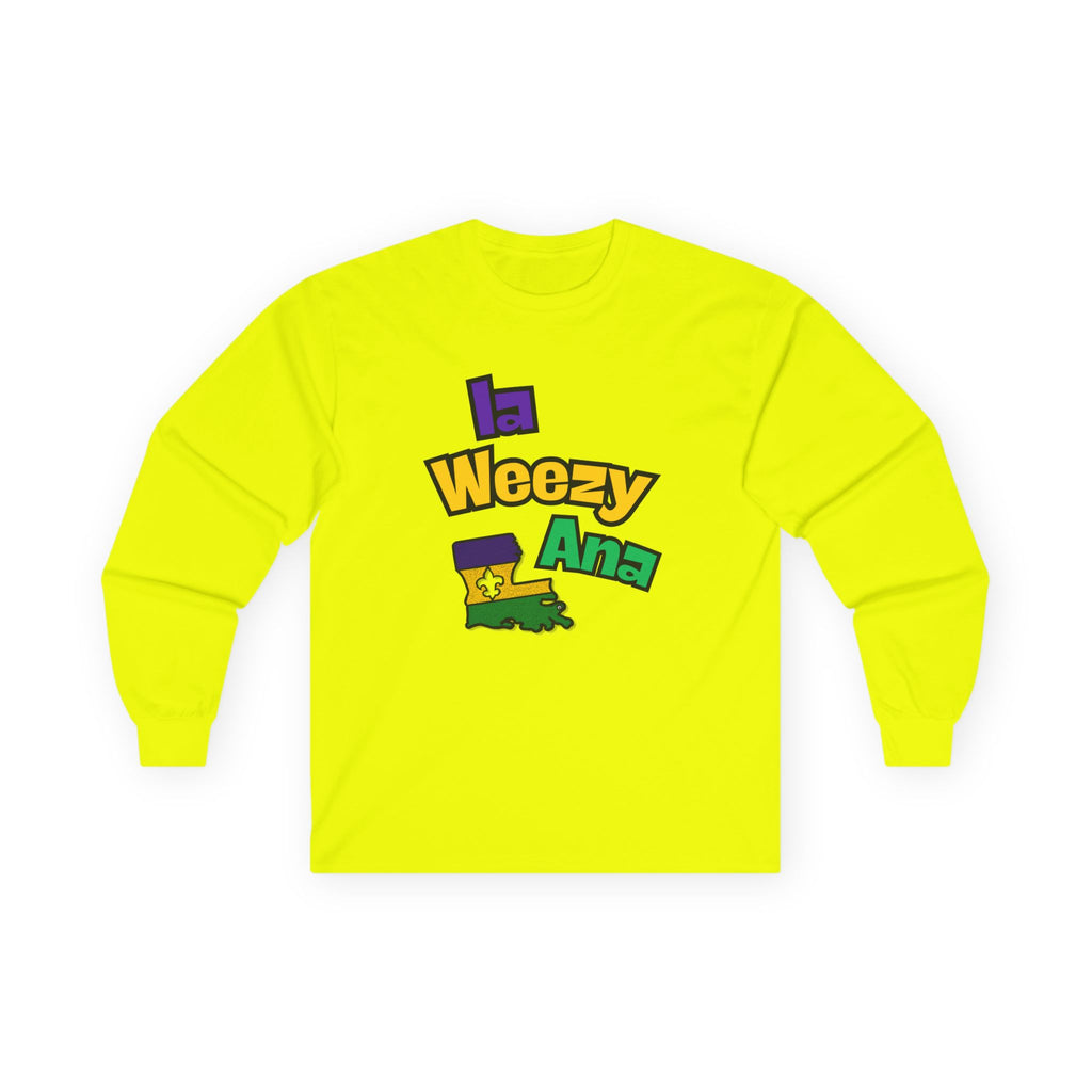 Fitted Long Sleeve Tee - Men & Women Mardi Gras La Weezy Ana