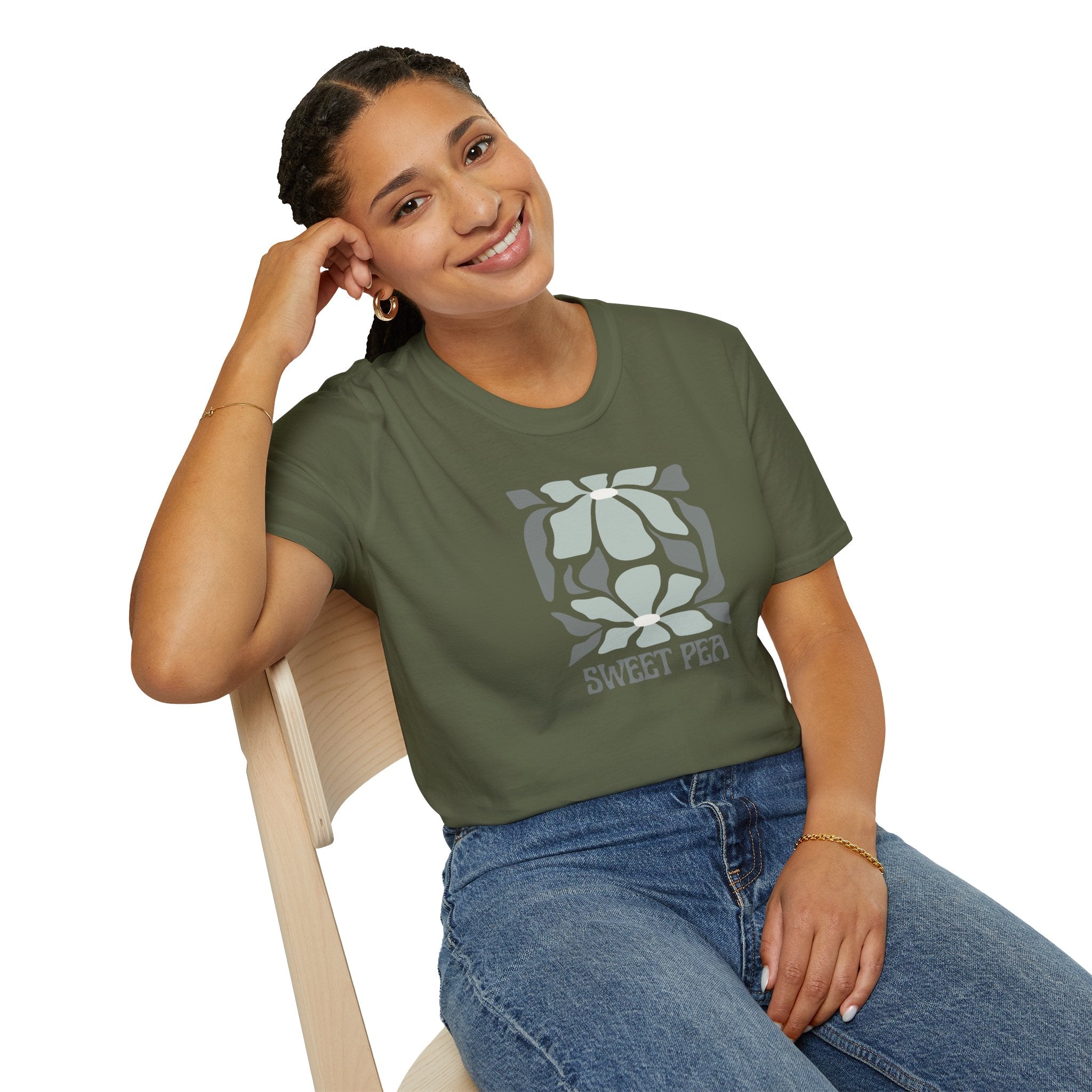 Women's Soft Relaxed Tee - Sweet pea