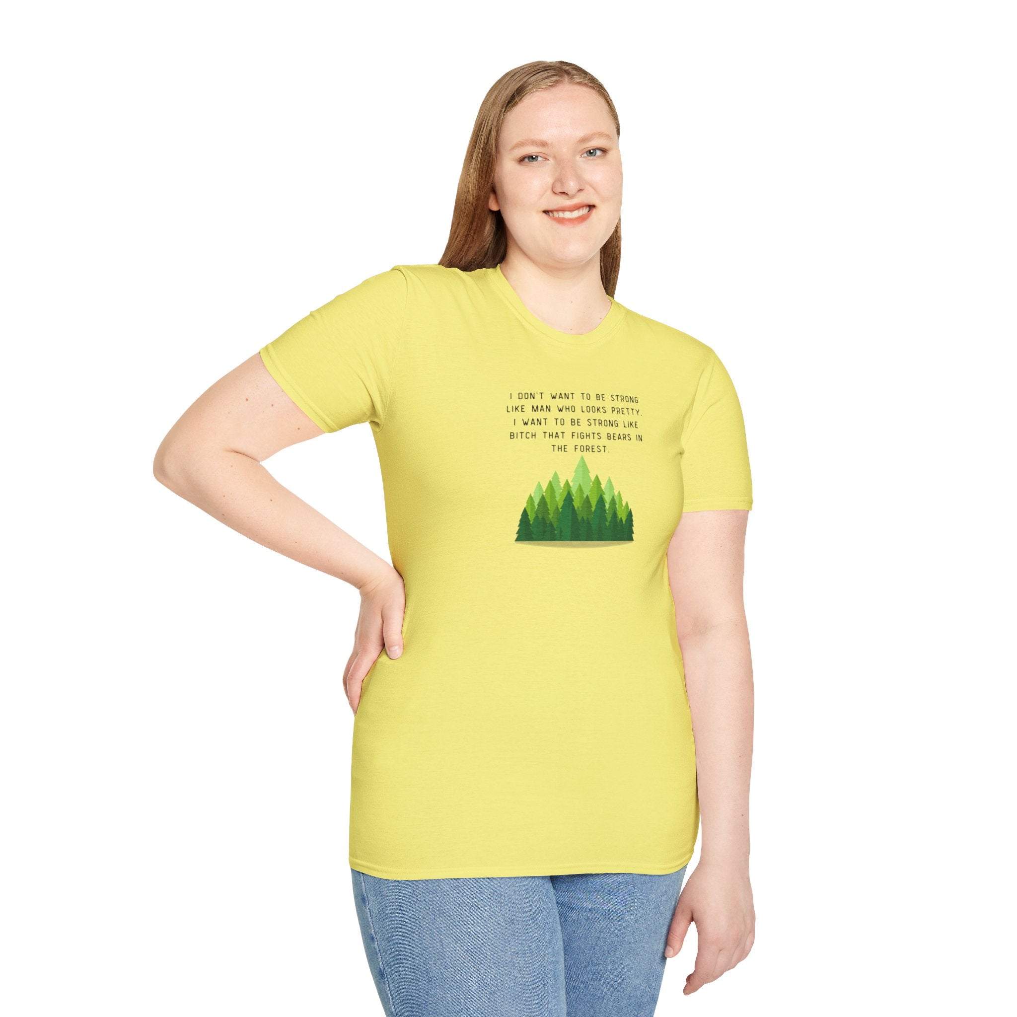 Women's Soft Relaxed Tee - Strong Women - bear