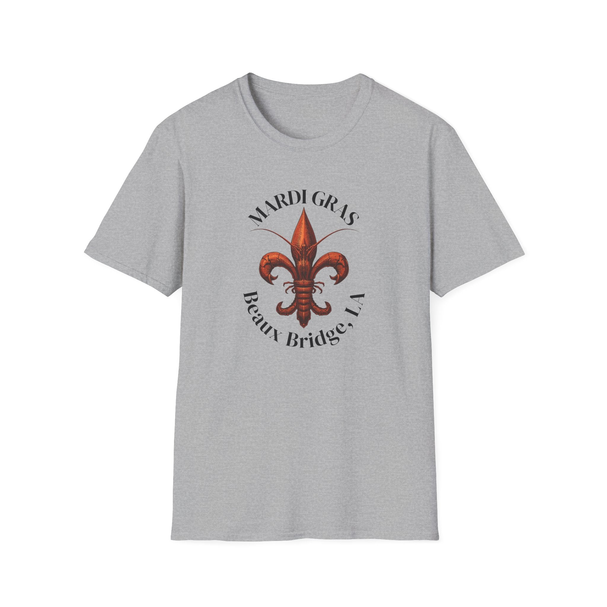 relaxed mens tee - beaux bridge mardi gras