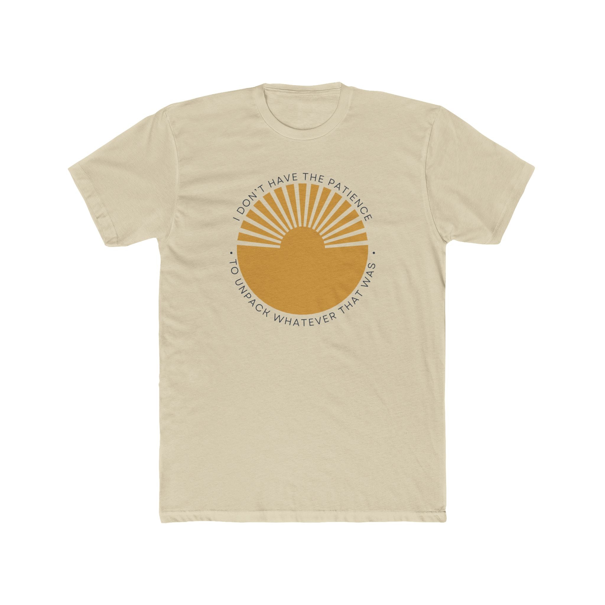 Relaxed Men's Soft Tee - Patience to Unpack