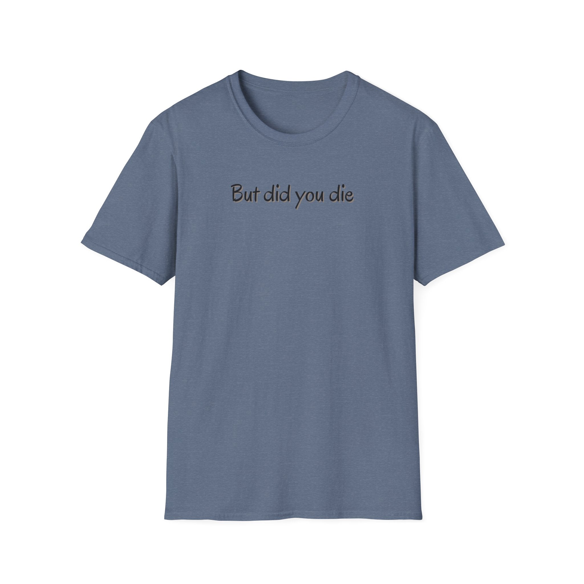 Soft Relaxed Thin Tee- Men or Women - But did you die