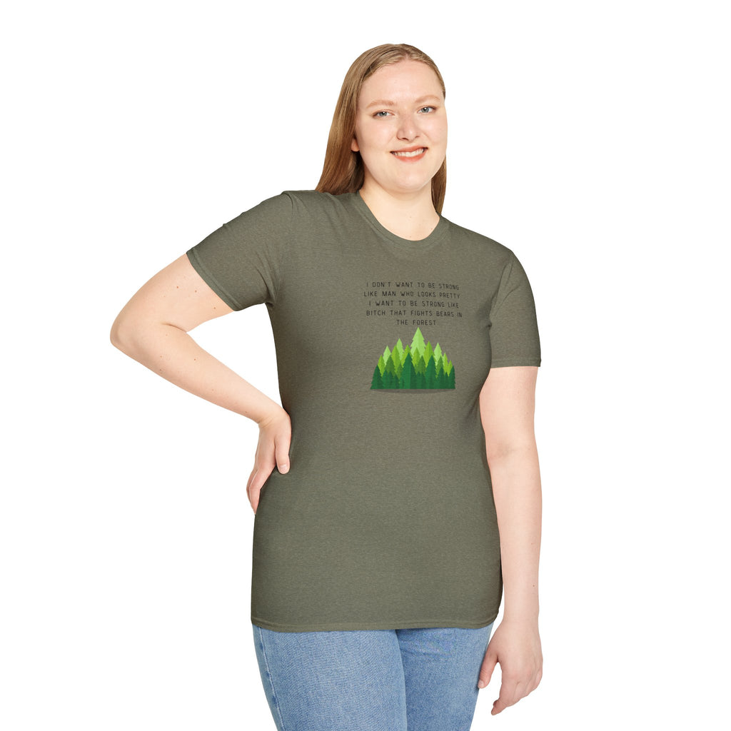 Women's Soft Relaxed Tee - Strong Women - bear