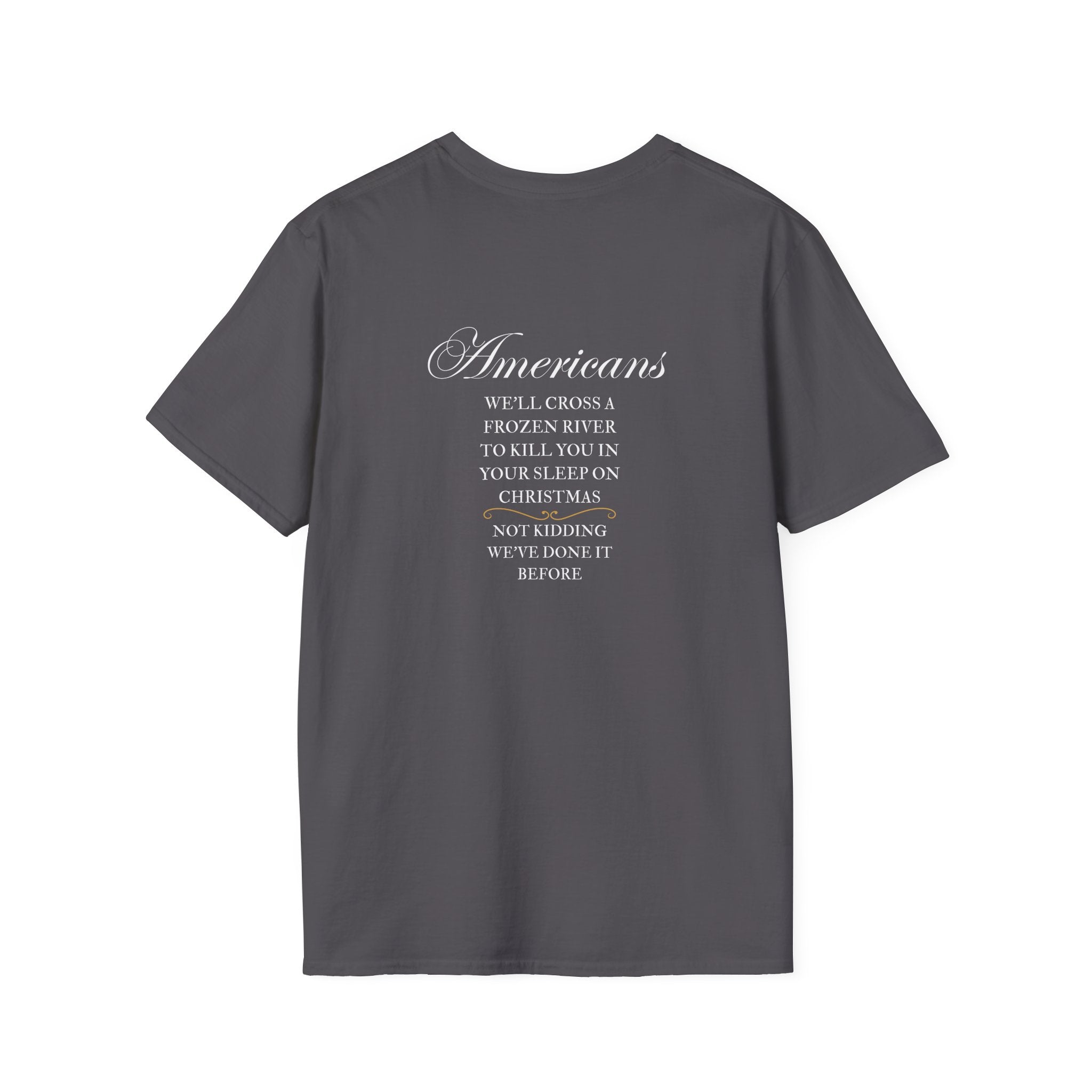 Men and Women - Soft Relaxed Tee - Americans crossing the river on Christmas - American revolution - funny
