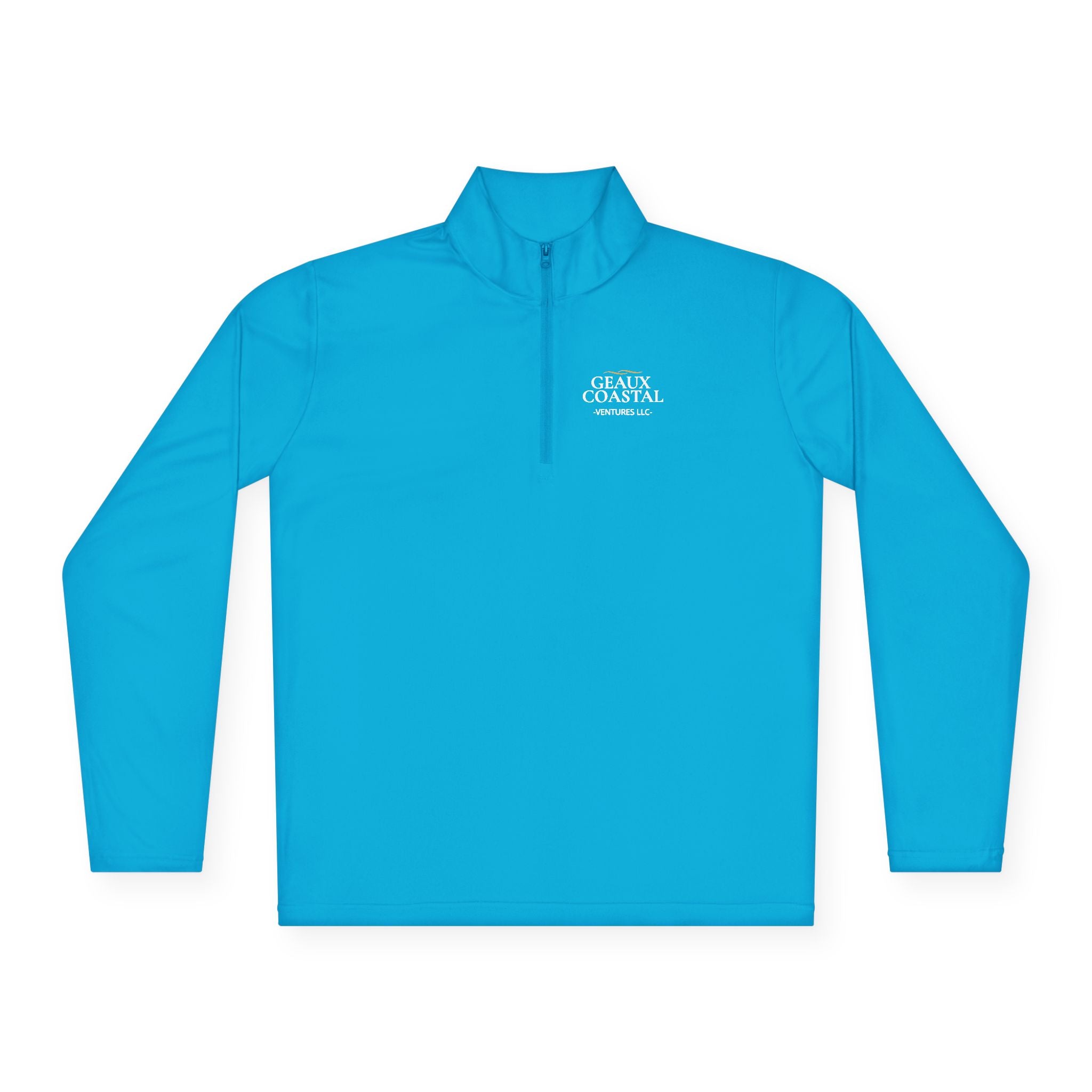 Fishing Quarter-Zip Pullover (Men & Women) -"Geaux Coastal" - Lightweight