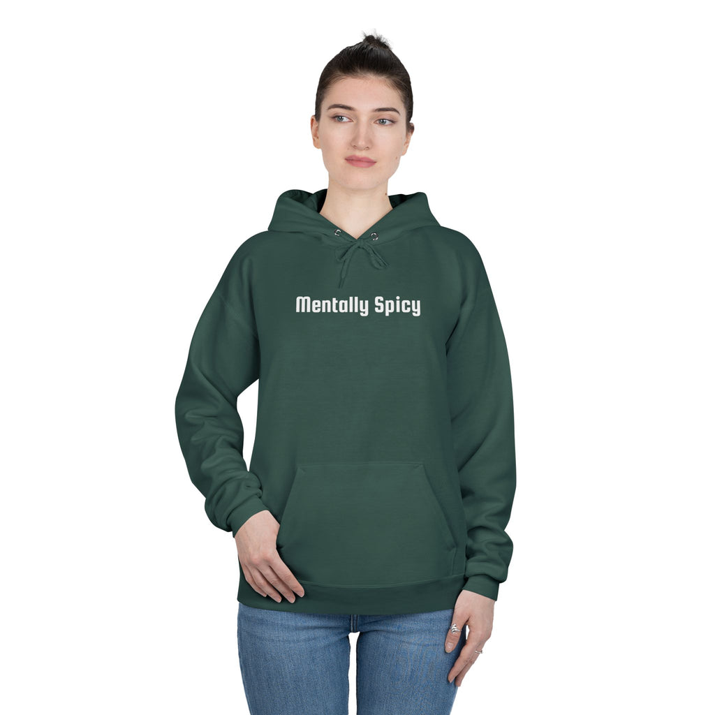Men and Women - Relaxed - Pullover Hoodie Sweatshirt - Mentally Spicy Dark Colors