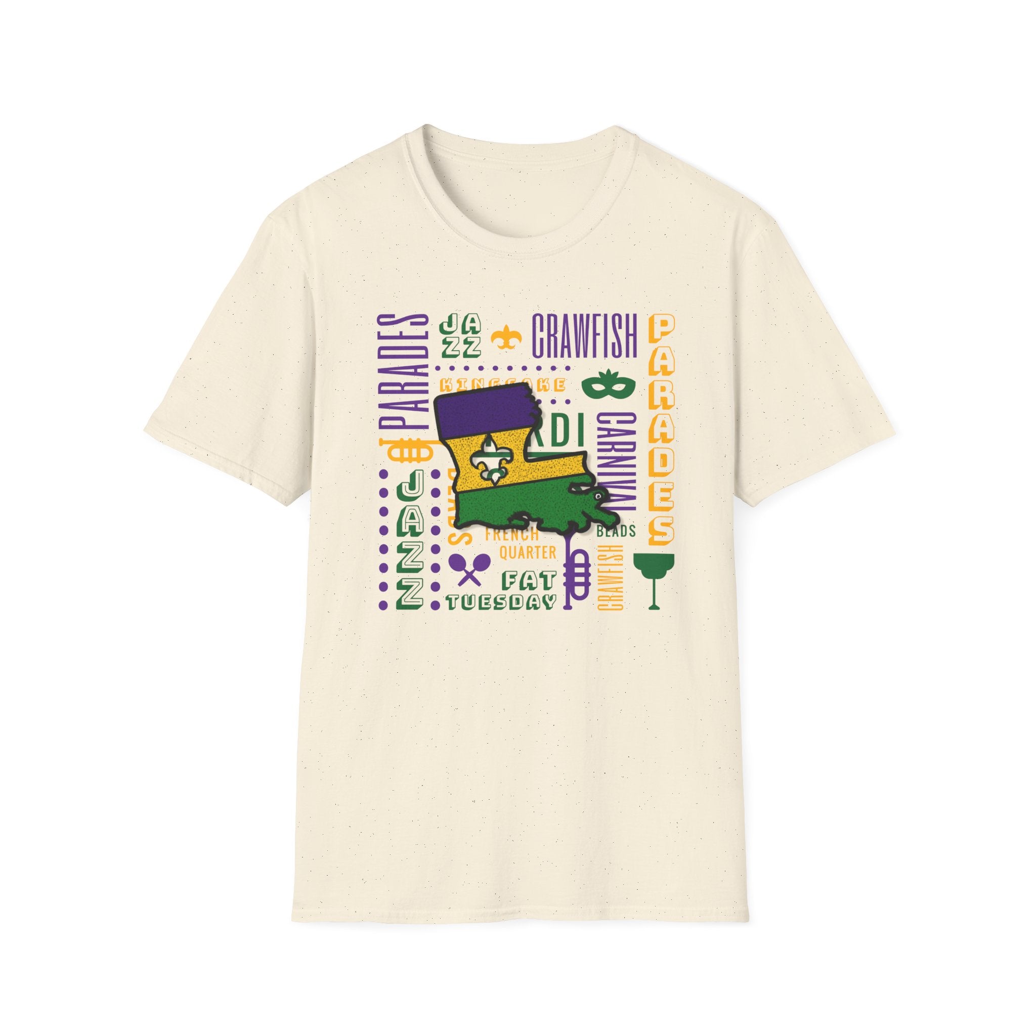 Relaxed Soft T Shirt - Men and Women - louisiana
