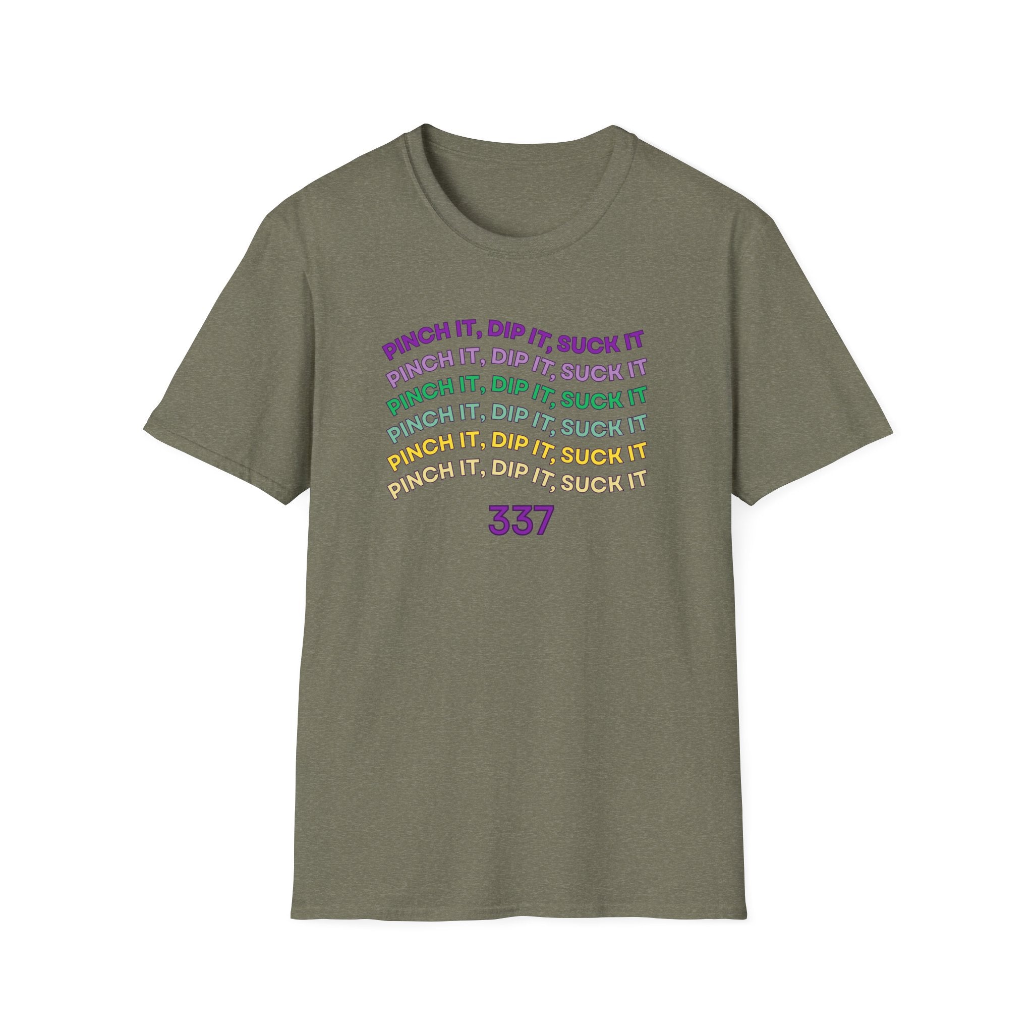 Flexible Soft Tee - (Men & Women) "337" " Mardi Gras"
