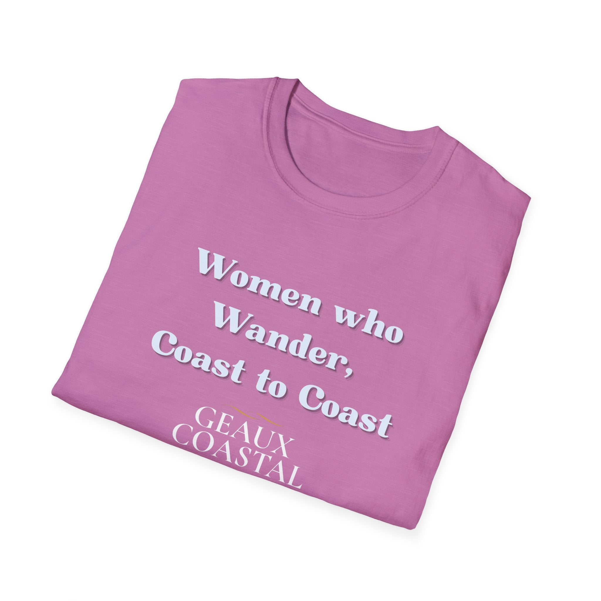 Women Soft Relaxed Tee - Women who wander coast to coast