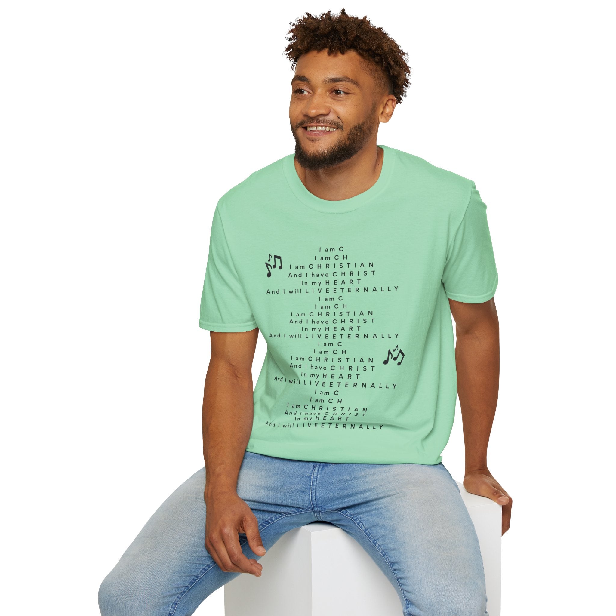 Men & Woman Softstyle T-Shirt - "C-h-r-i-s-t-i-a-n" "Song"