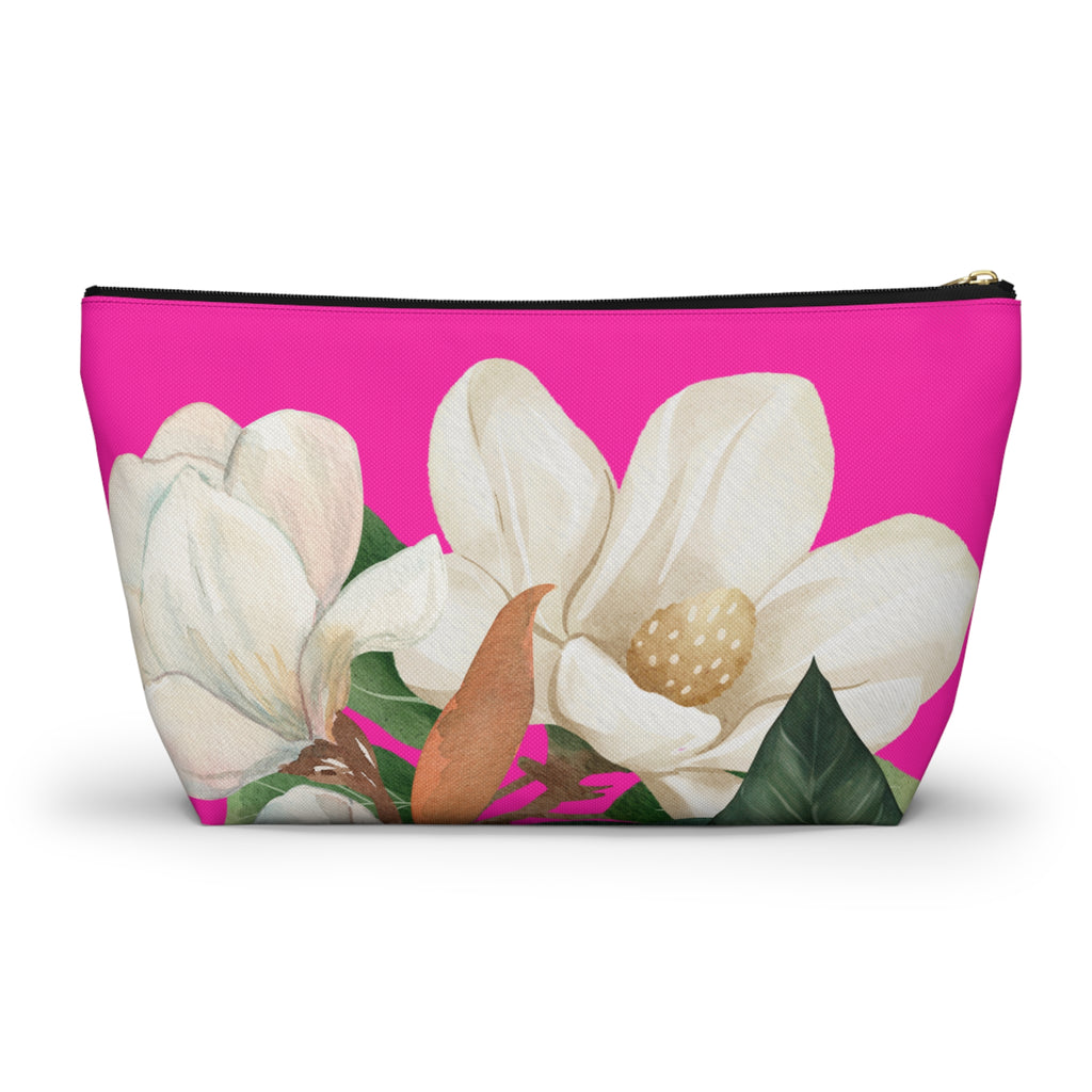 Accessory Pouch w T-bottom - Pink Magnolia