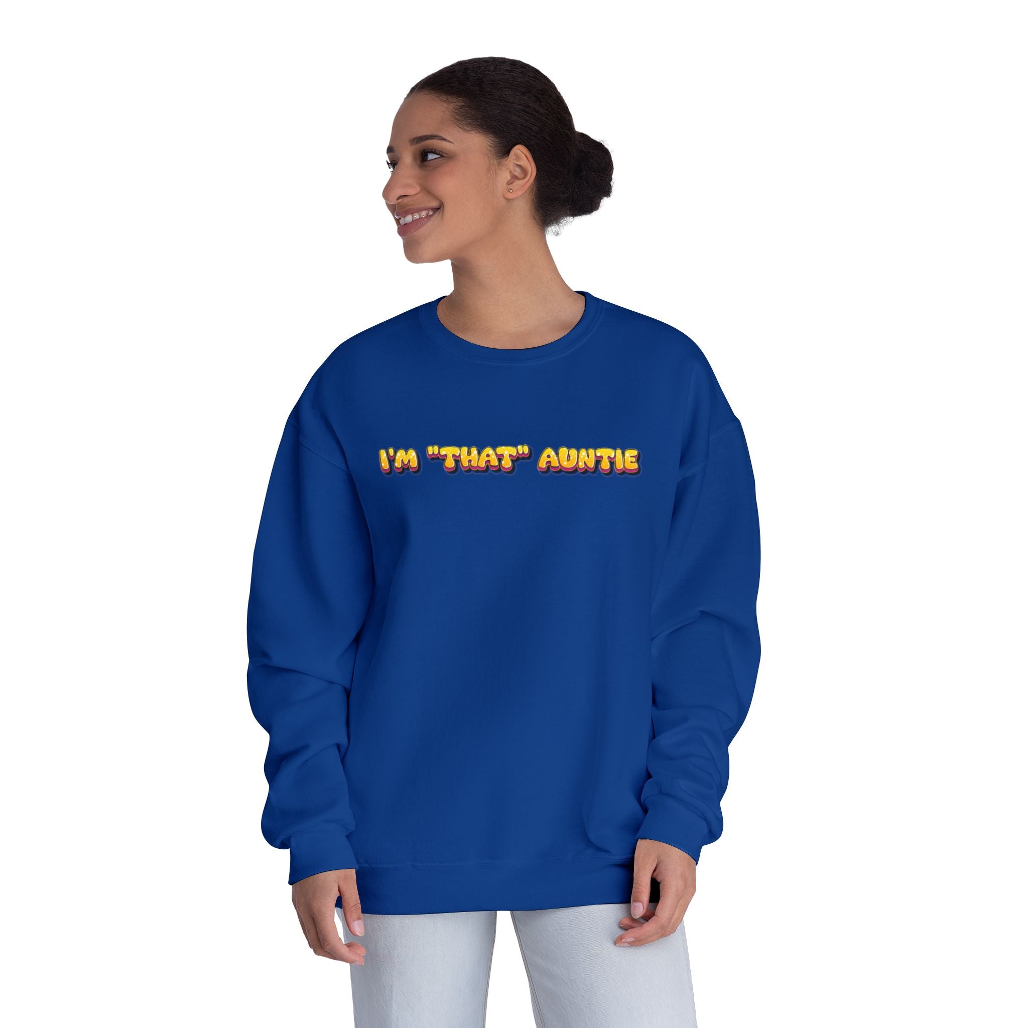 Lightweight Women's Sweatshirt - Im That Auntie Colorful