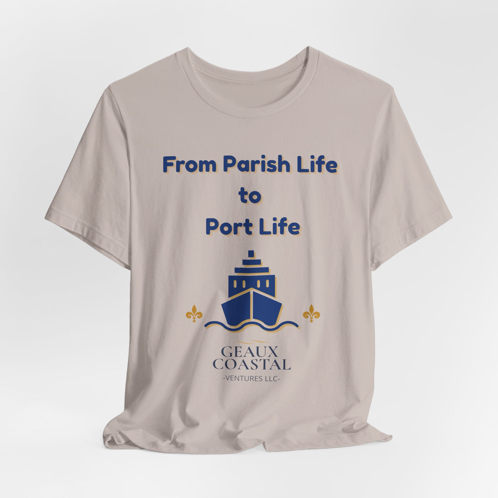 Men or Women Relaxed T Shirt - Parish and Port Cruise T Shirt