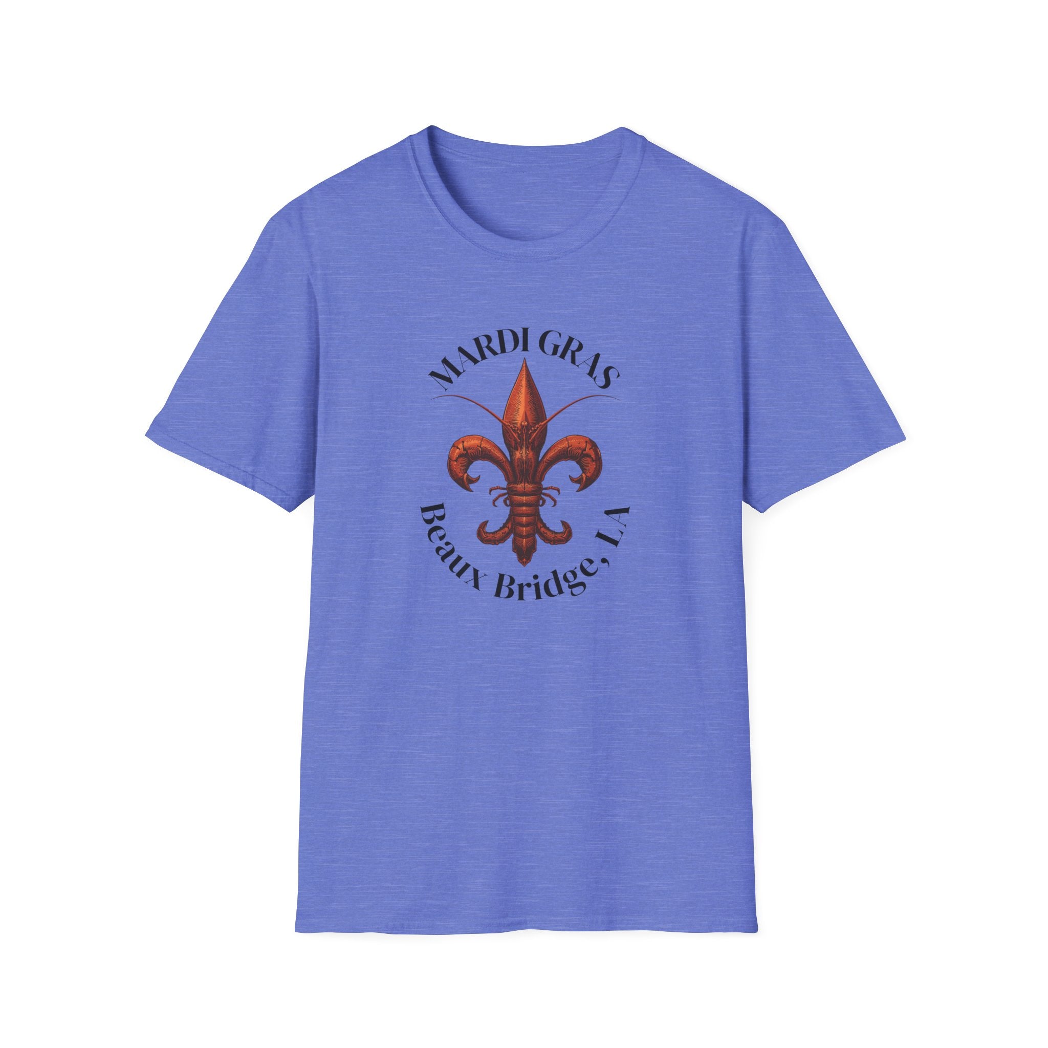 relaxed mens tee - beaux bridge mardi gras