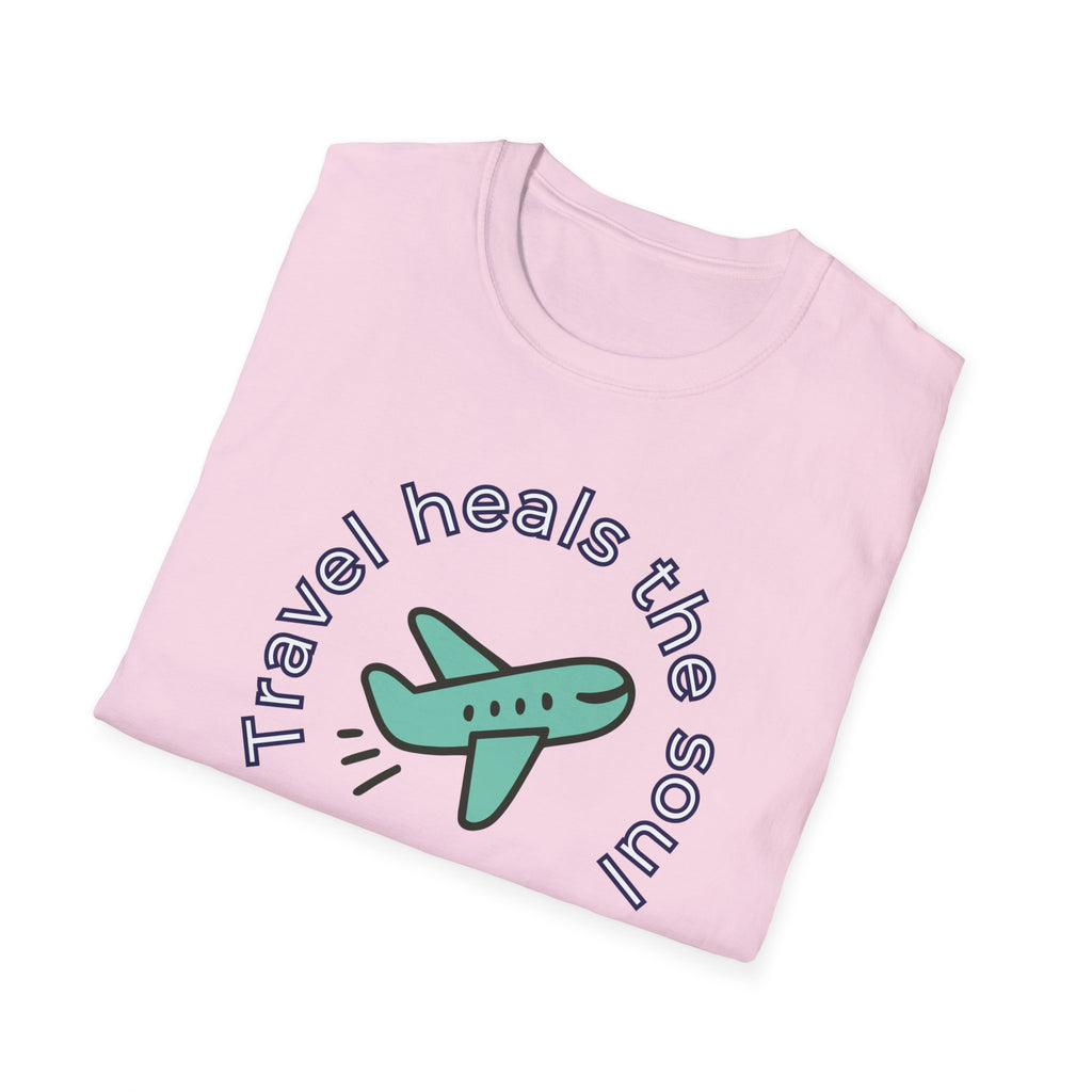Comfty Woman's  Softstyle T-Shirt - "Travel"  "Heals The Soul"