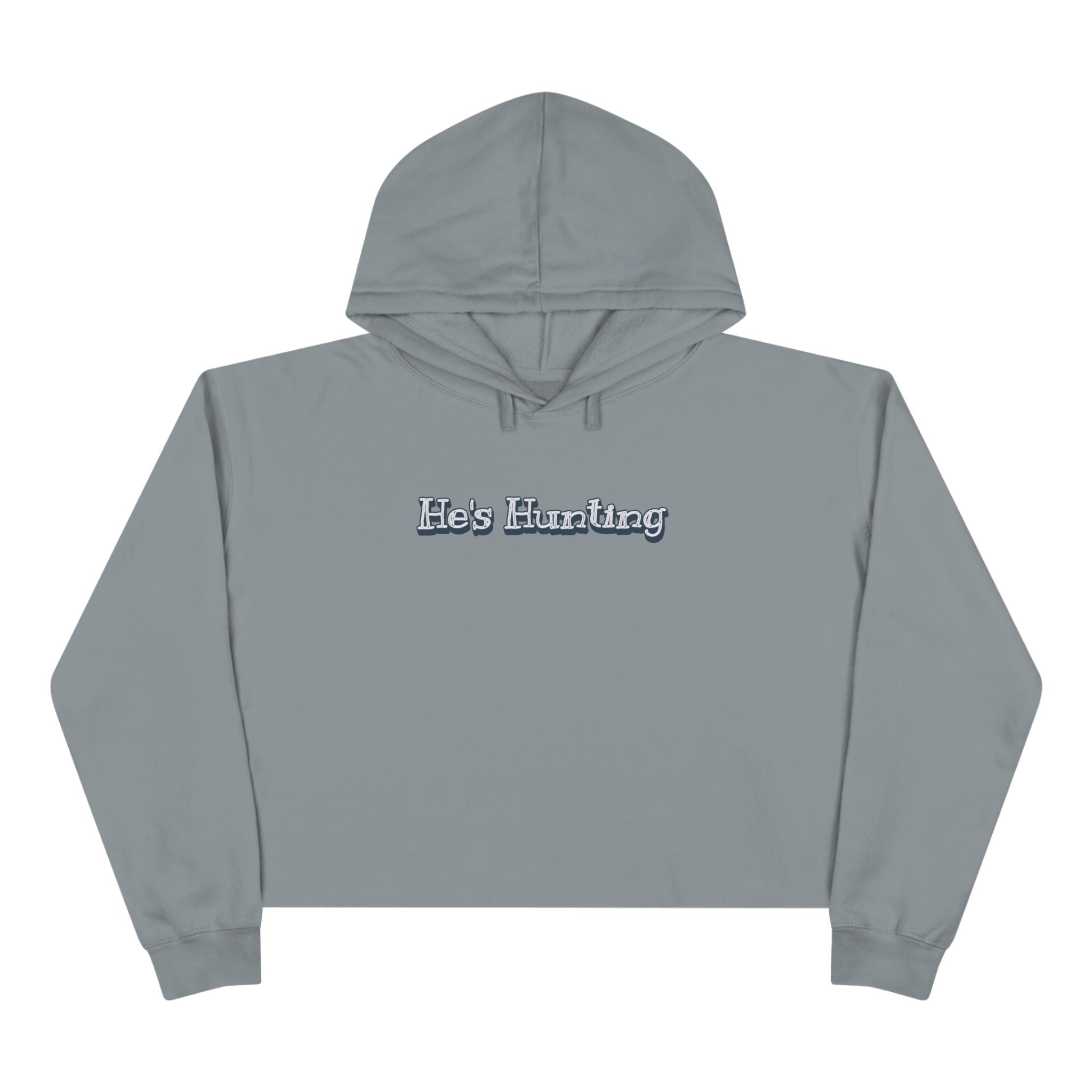 Crop Hoodie - Relaxed Fit for the Girls - He's Hunting in pastels