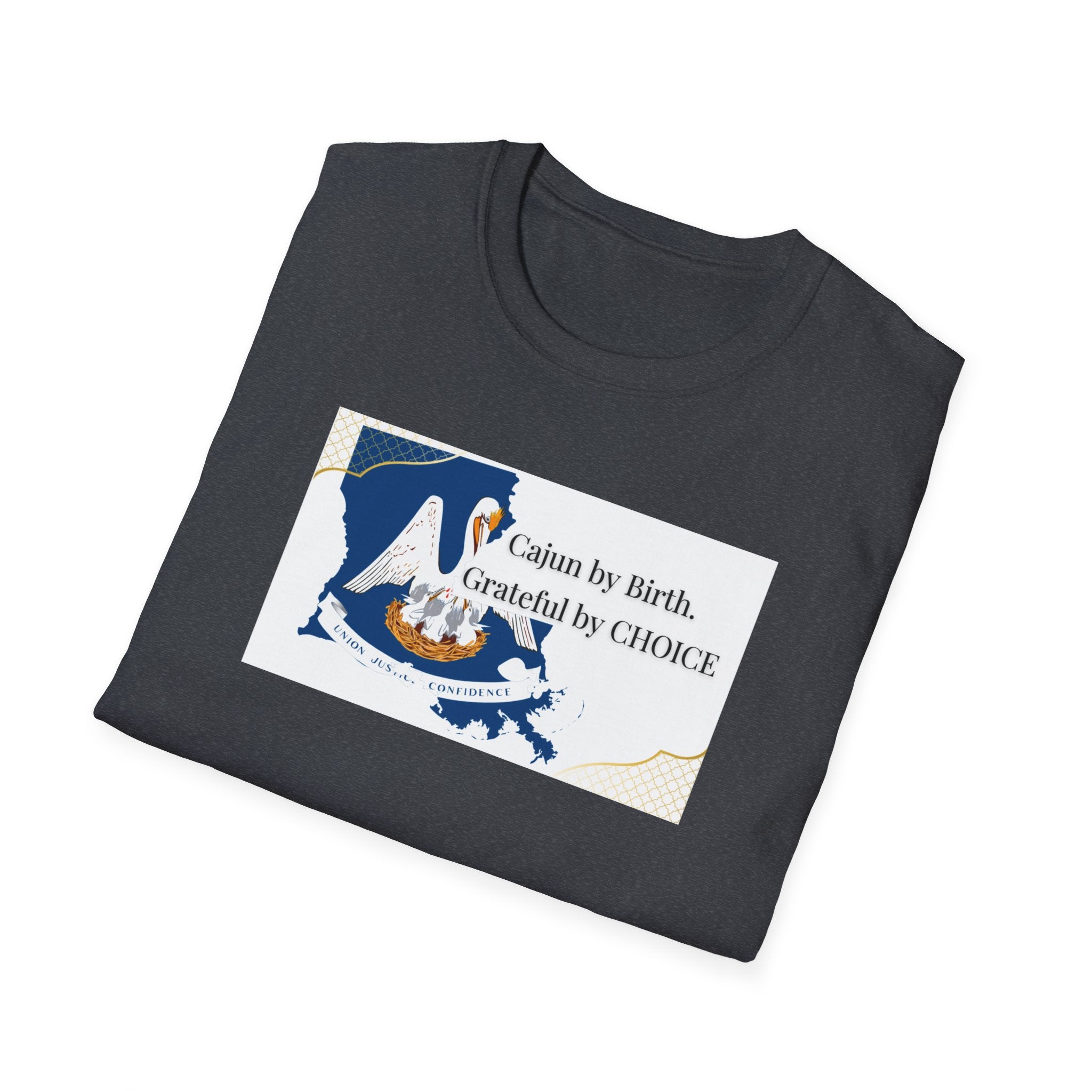 Soft Relaxed Tee Men and Women - Cajun By Birth Grateful by Choice