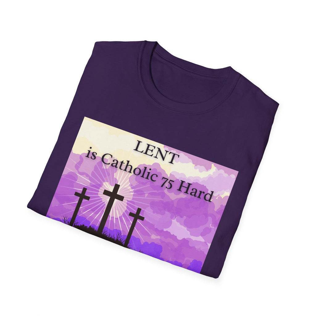 Relaxed Soft Tee Men & Women - Colorful Lent is Catholic 75 Hard