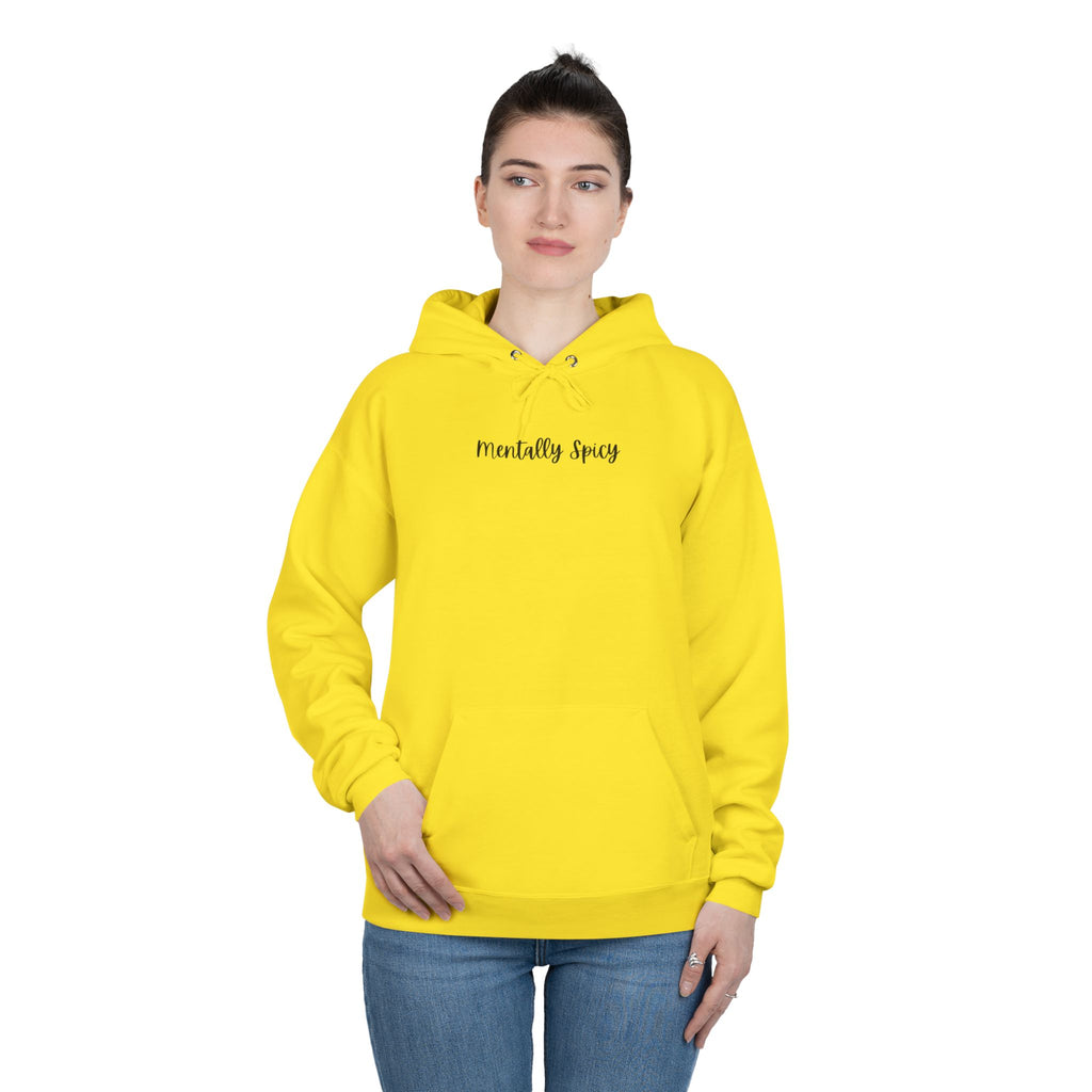 Ladies Pullover Hoodie Sweatshirt - Mentally Spicy  - light colors (relaxed fit)