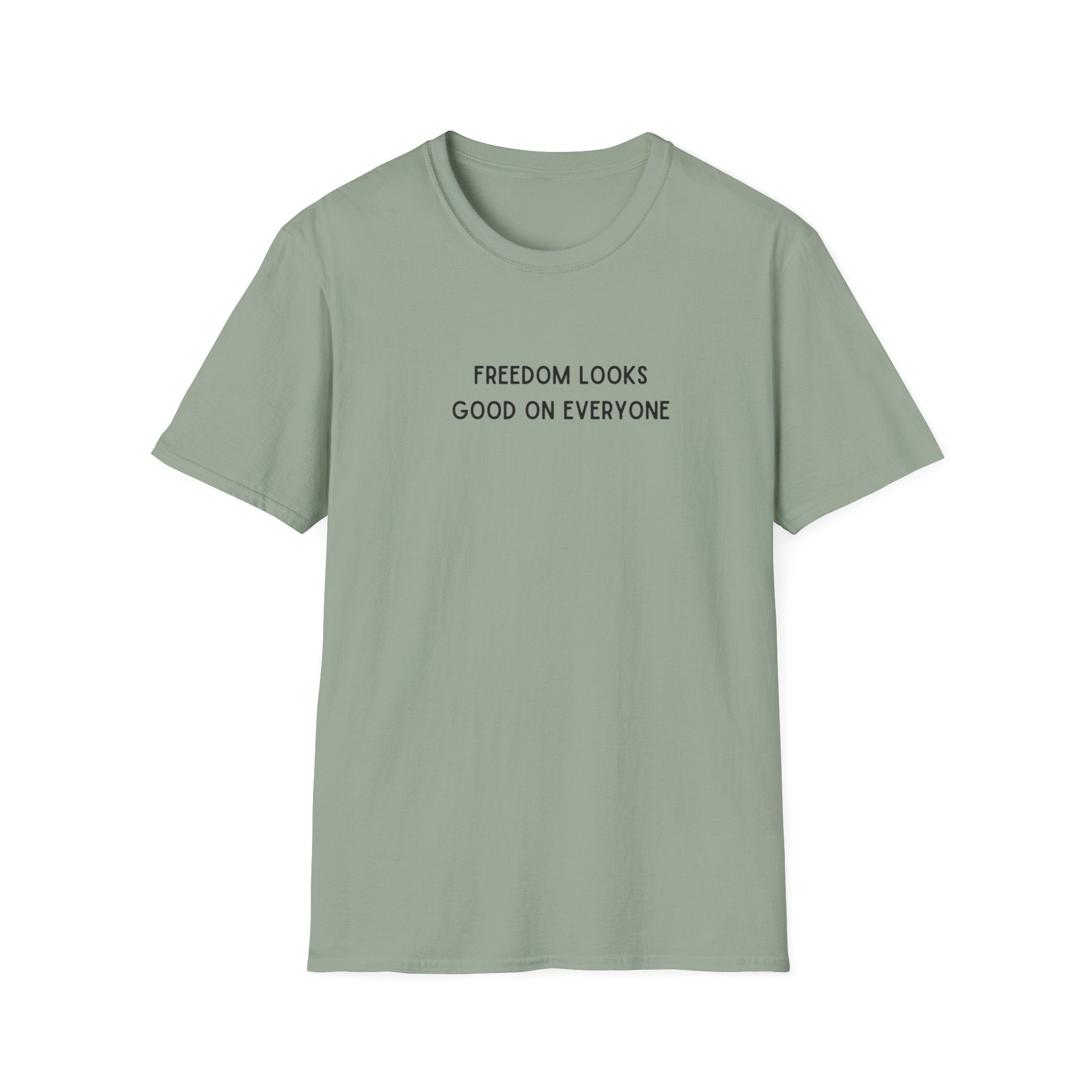Mens Super Soft Relaxed Tee - Freedom Looks Good
