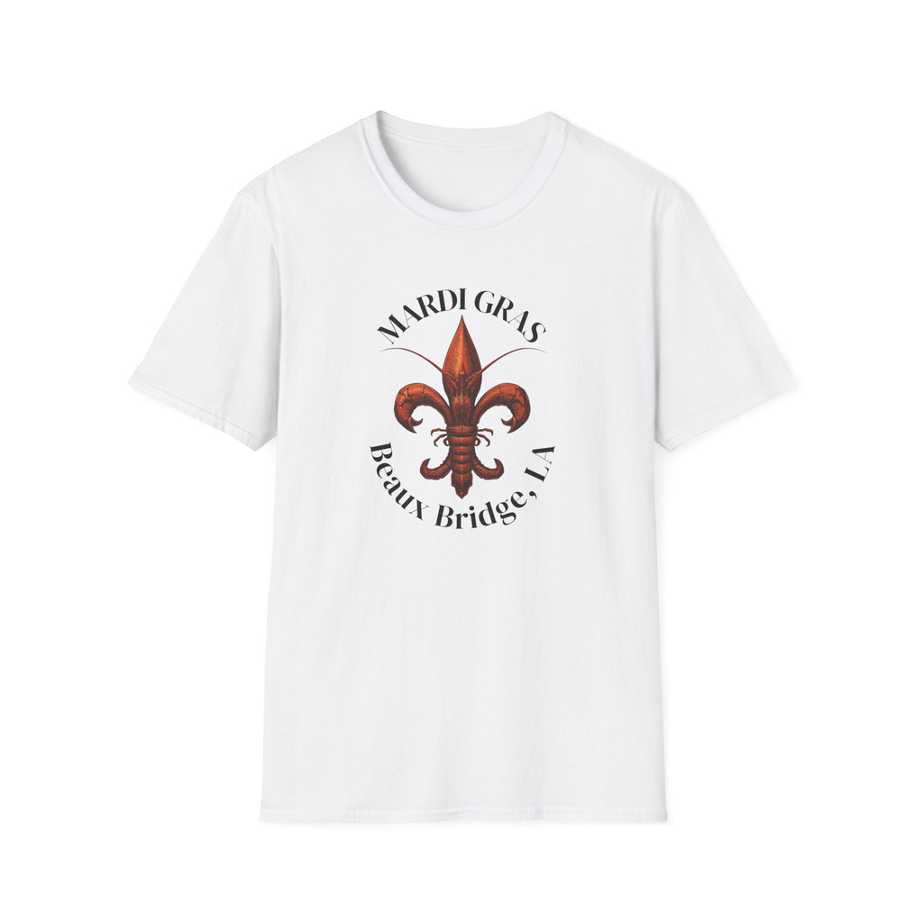 relaxed mens tee - beaux bridge mardi gras