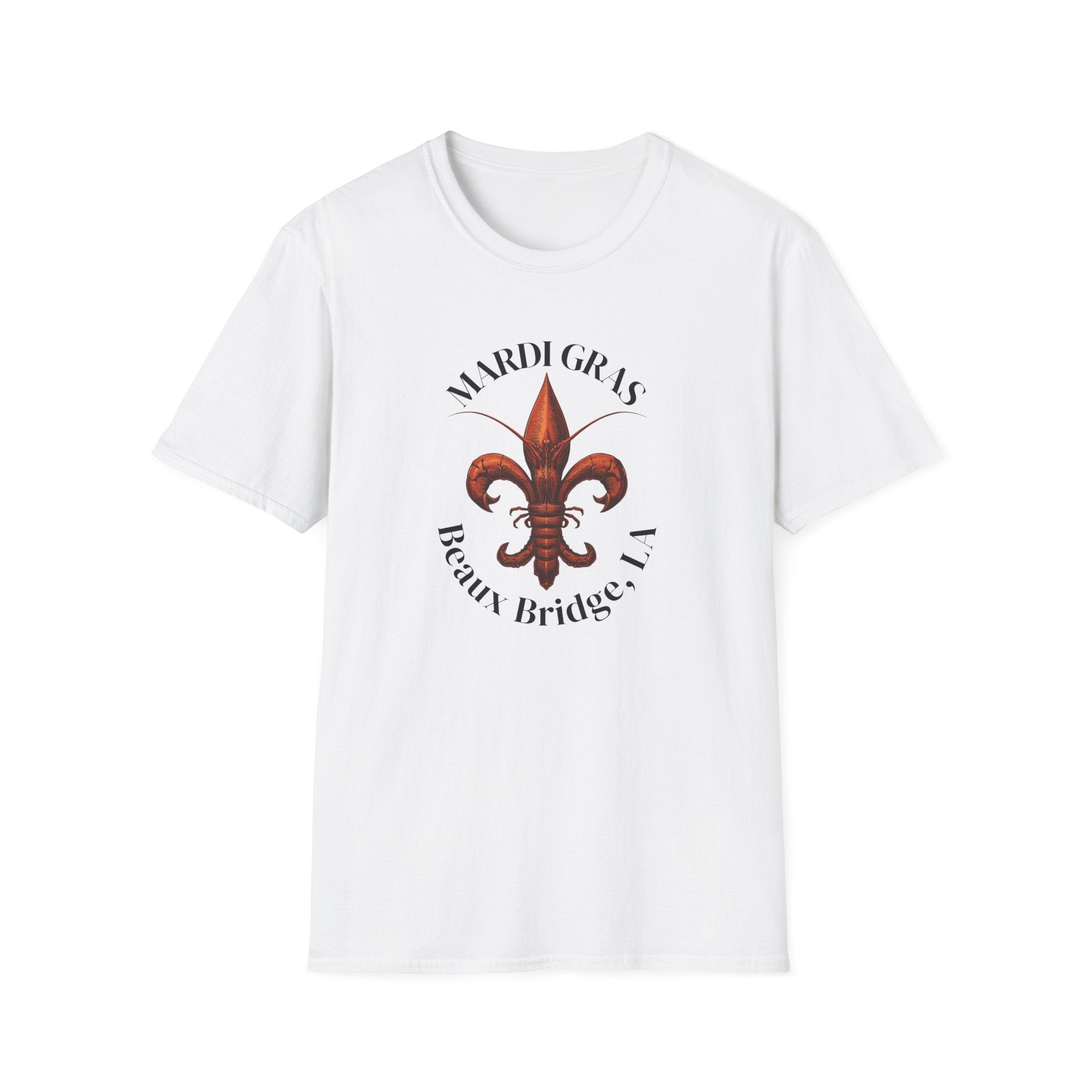 relaxed mens tee - beaux bridge mardi gras