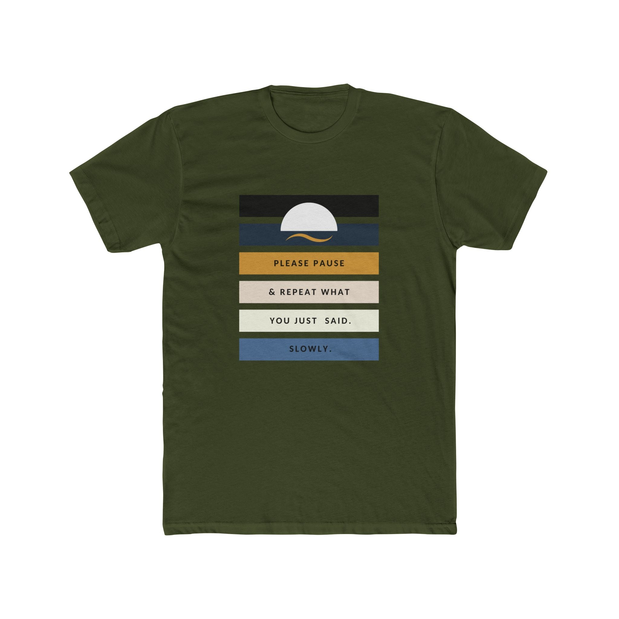 Men's Relaxed  Cotton Tee - "Repeat Yourself"