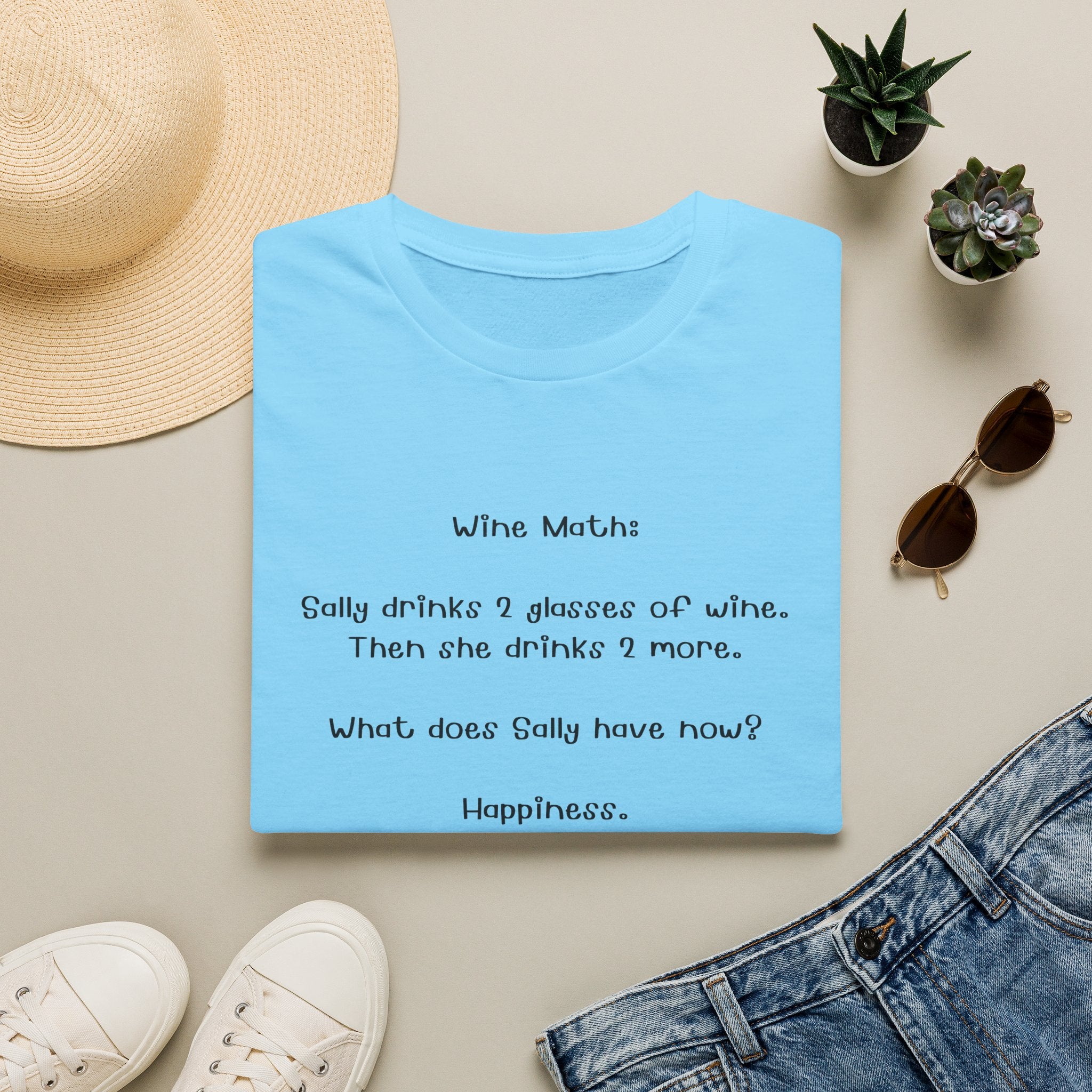 Woman Soft T Shirt - Regular Fit - Wine Math