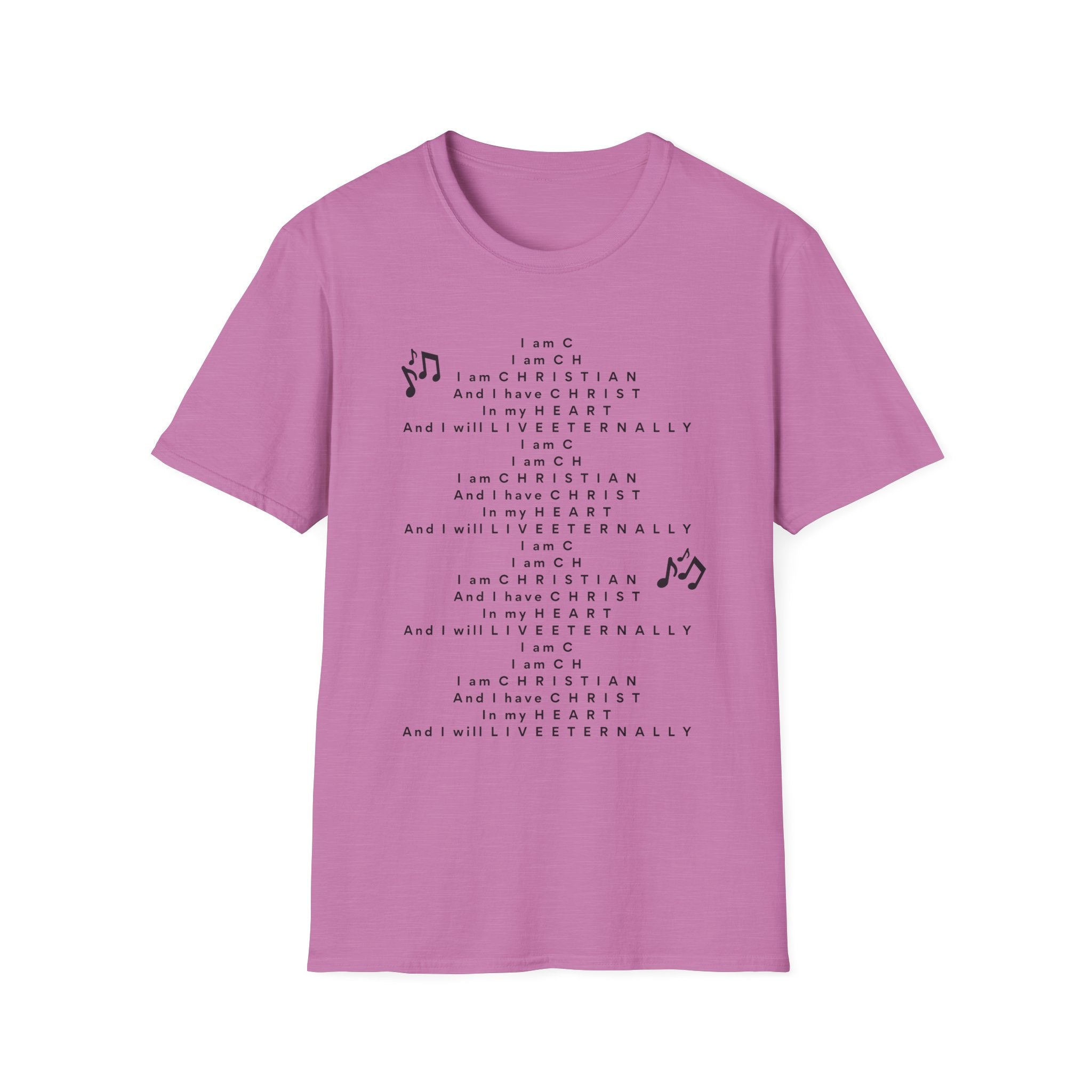 Men & Woman Softstyle T-Shirt - "C-h-r-i-s-t-i-a-n" "Song"