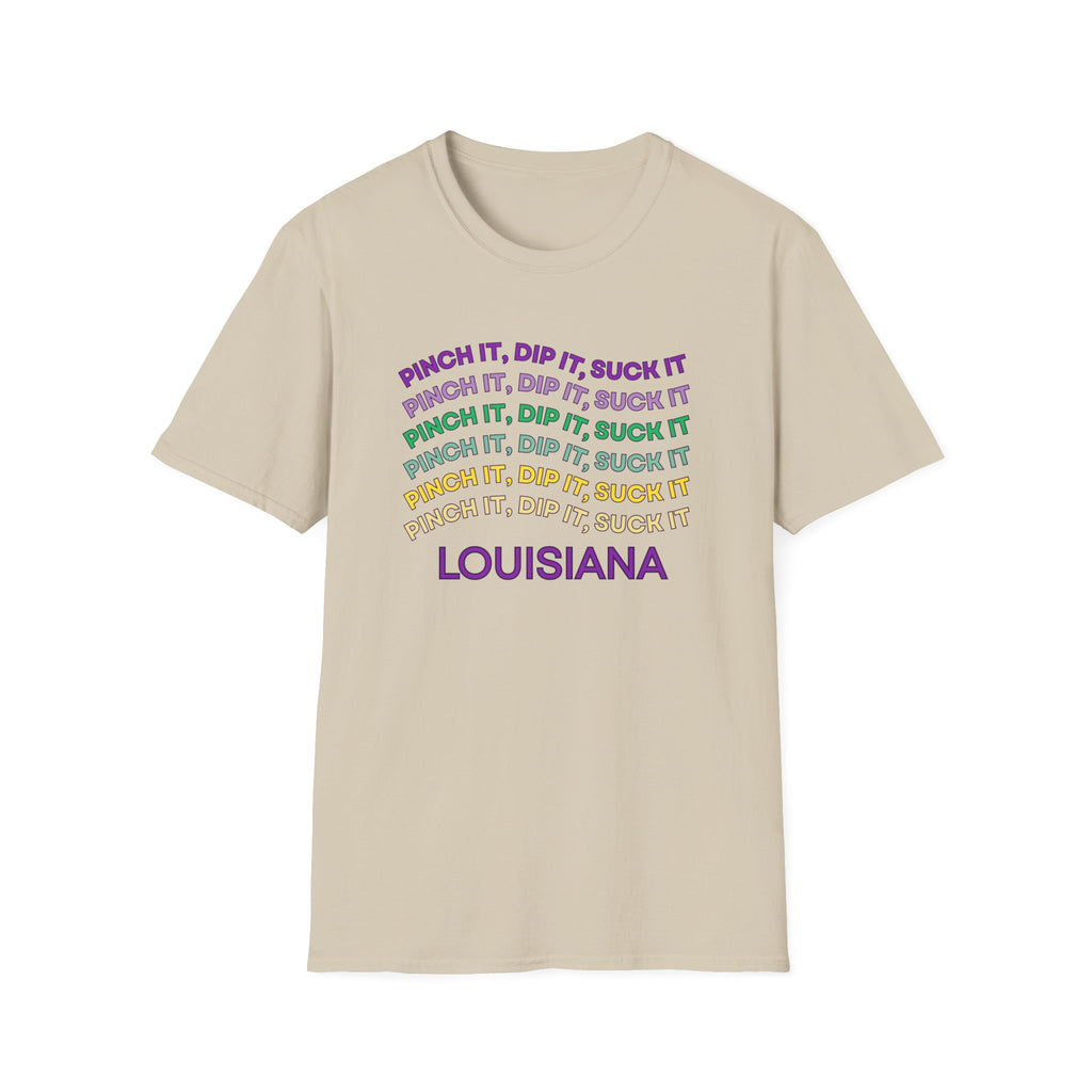 Soft Tee (Men & Women) "Pinch it, dip it, suck it" (Relaxed)
