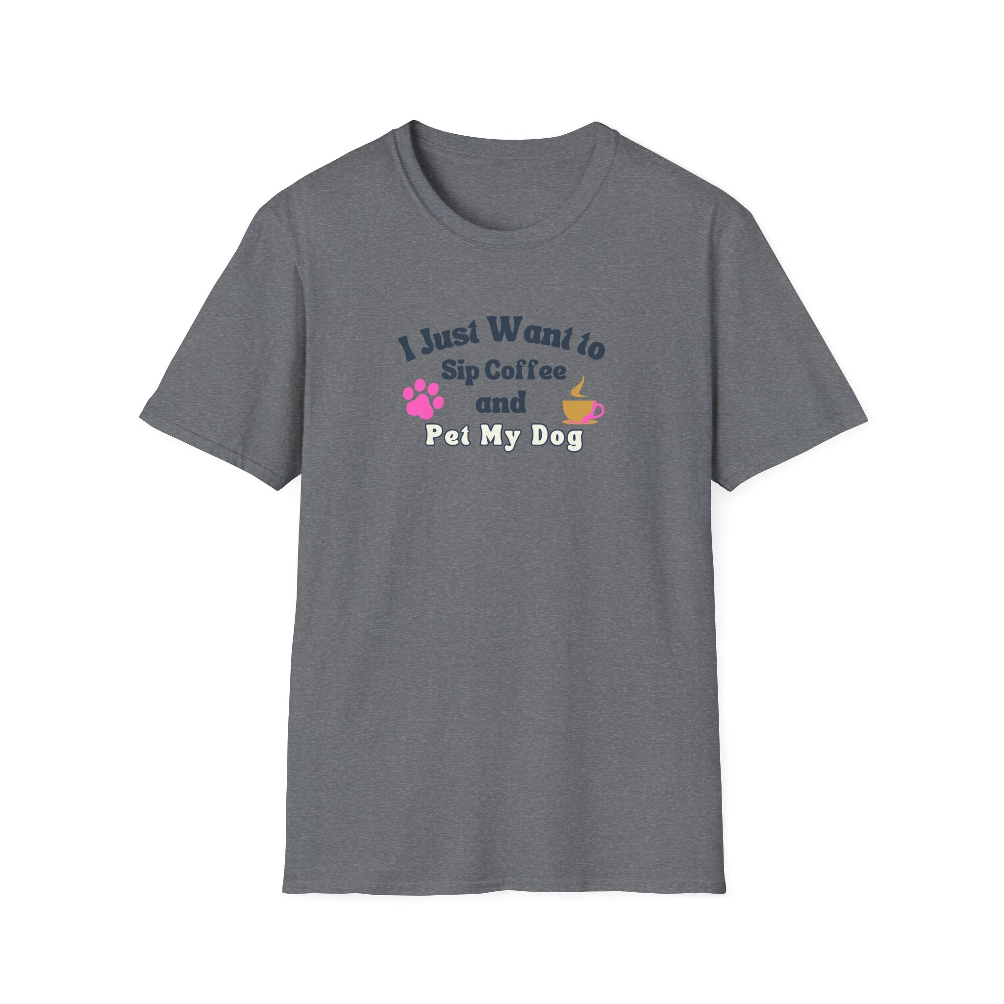 Women's Soft Relaxed Tee - Coffee and Dogs