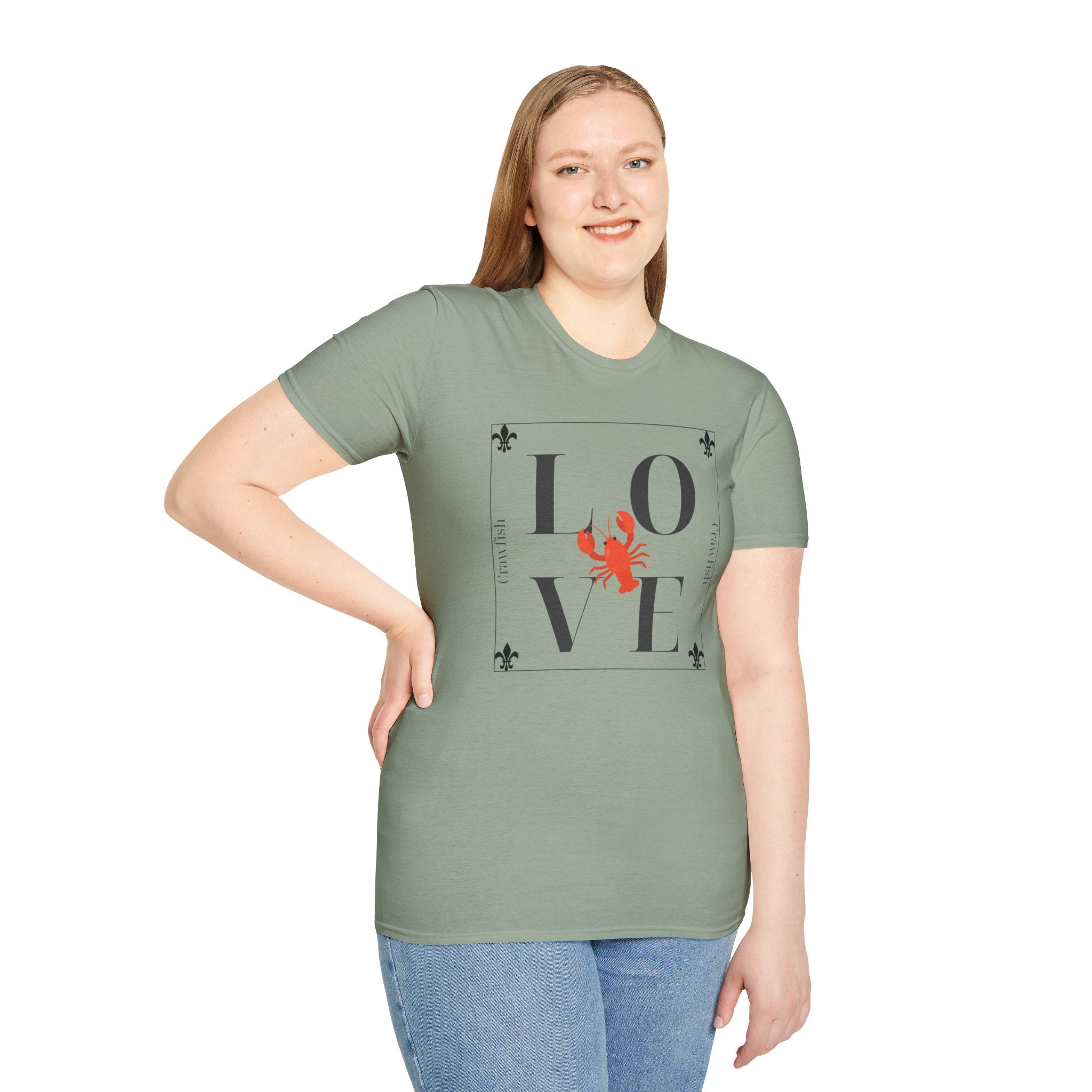 Unisex Soft Relaxed Tee - Crawfish Love (Men & Women)