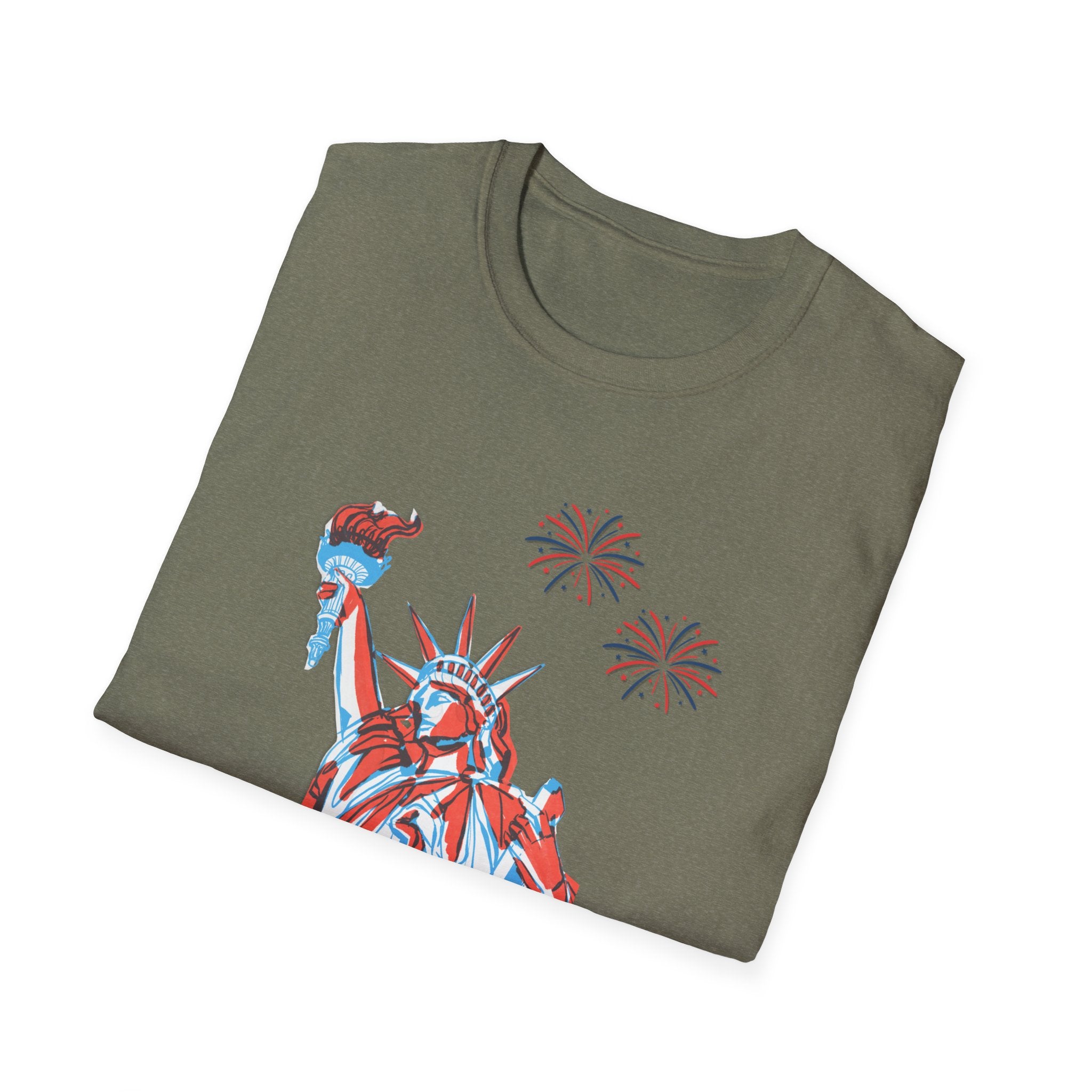 Relaxed Soft Tee- Men & Women - Statue of Liberty 250
