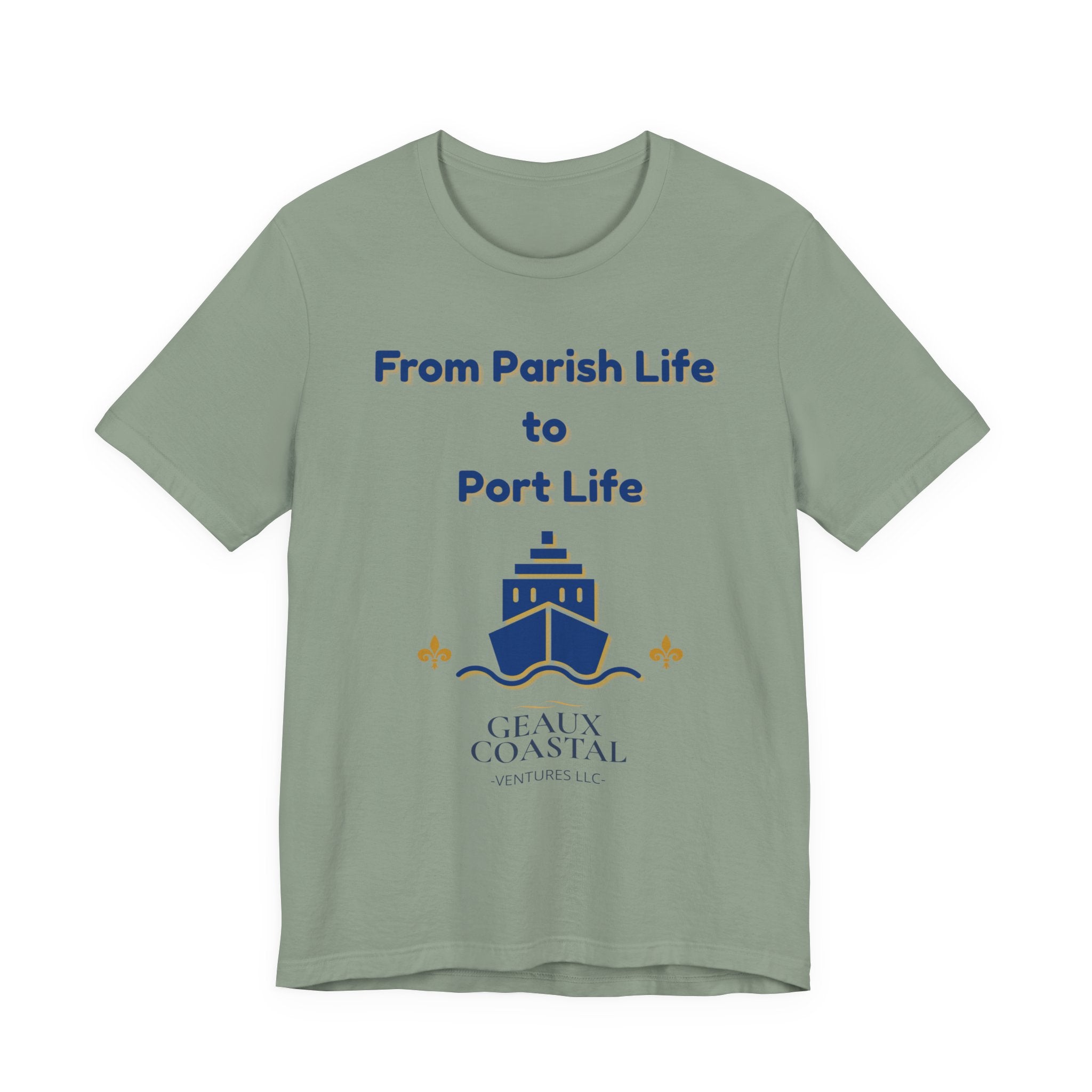 Men or Women Relaxed T Shirt - Parish and Port Cruise T Shirt