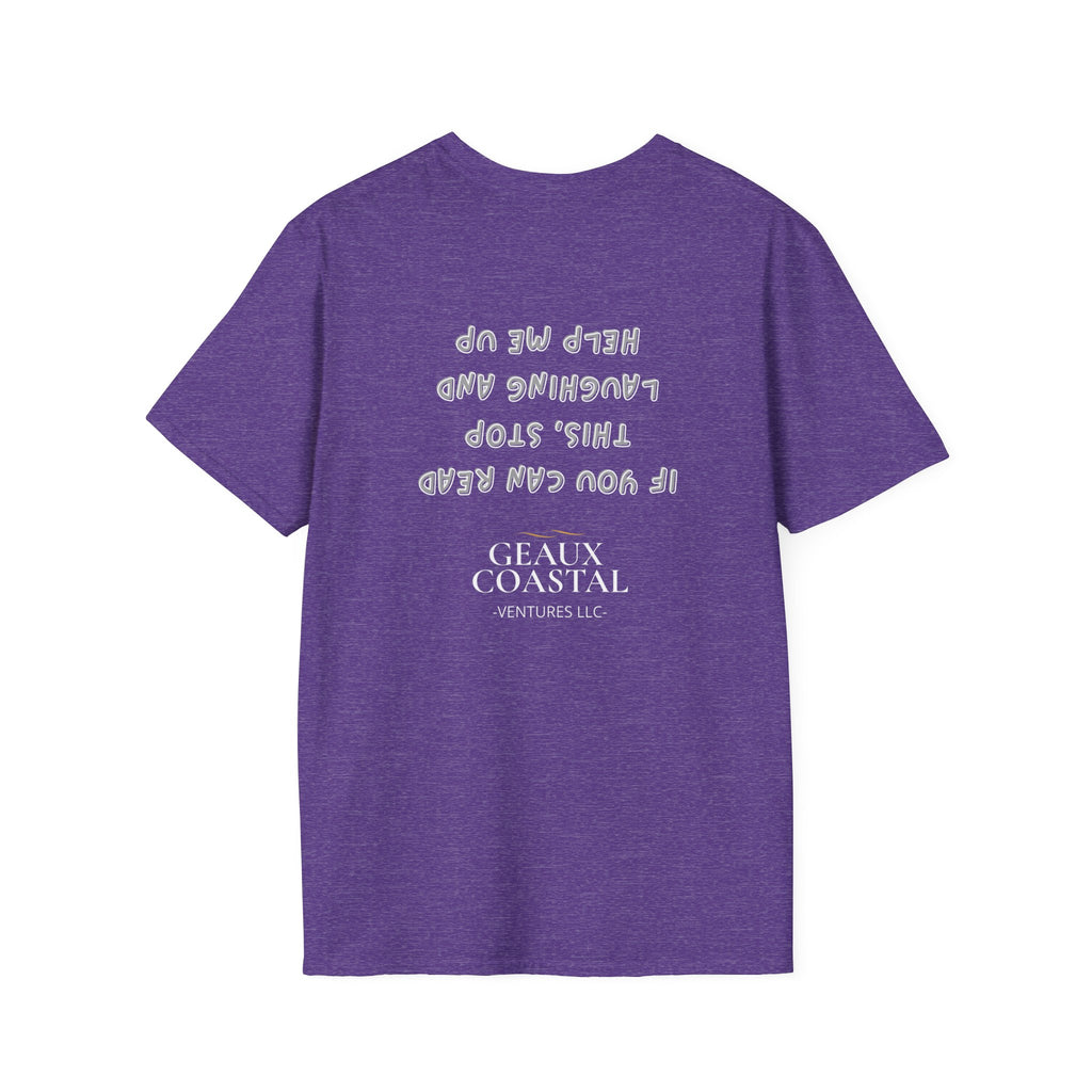 Men and Women ( Soft ) t Shirt - Here Fishy Fishy with Funny BACK - Regular Fit