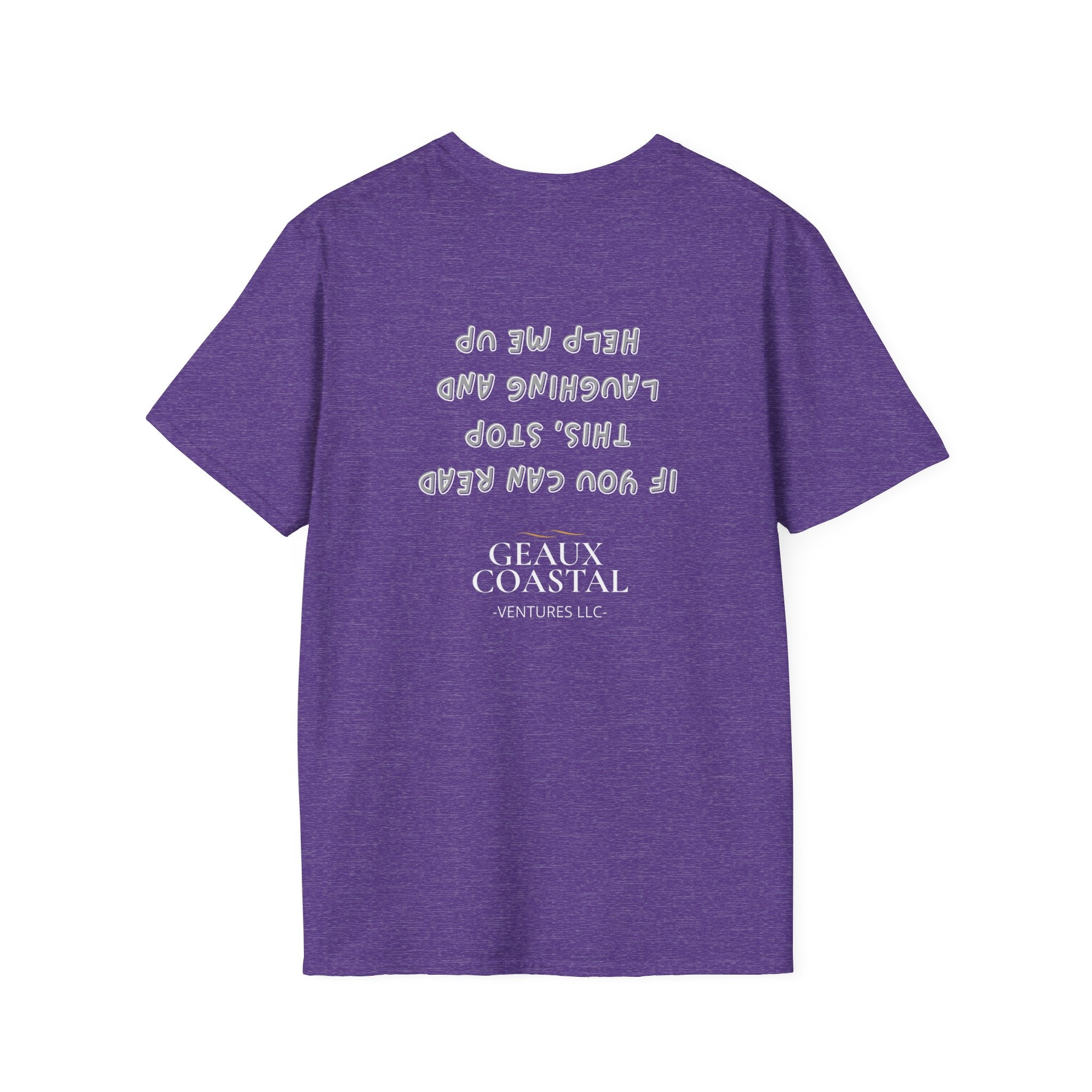 Men and Women ( Soft ) t Shirt - Here Fishy Fishy with Funny BACK - Regular Fit