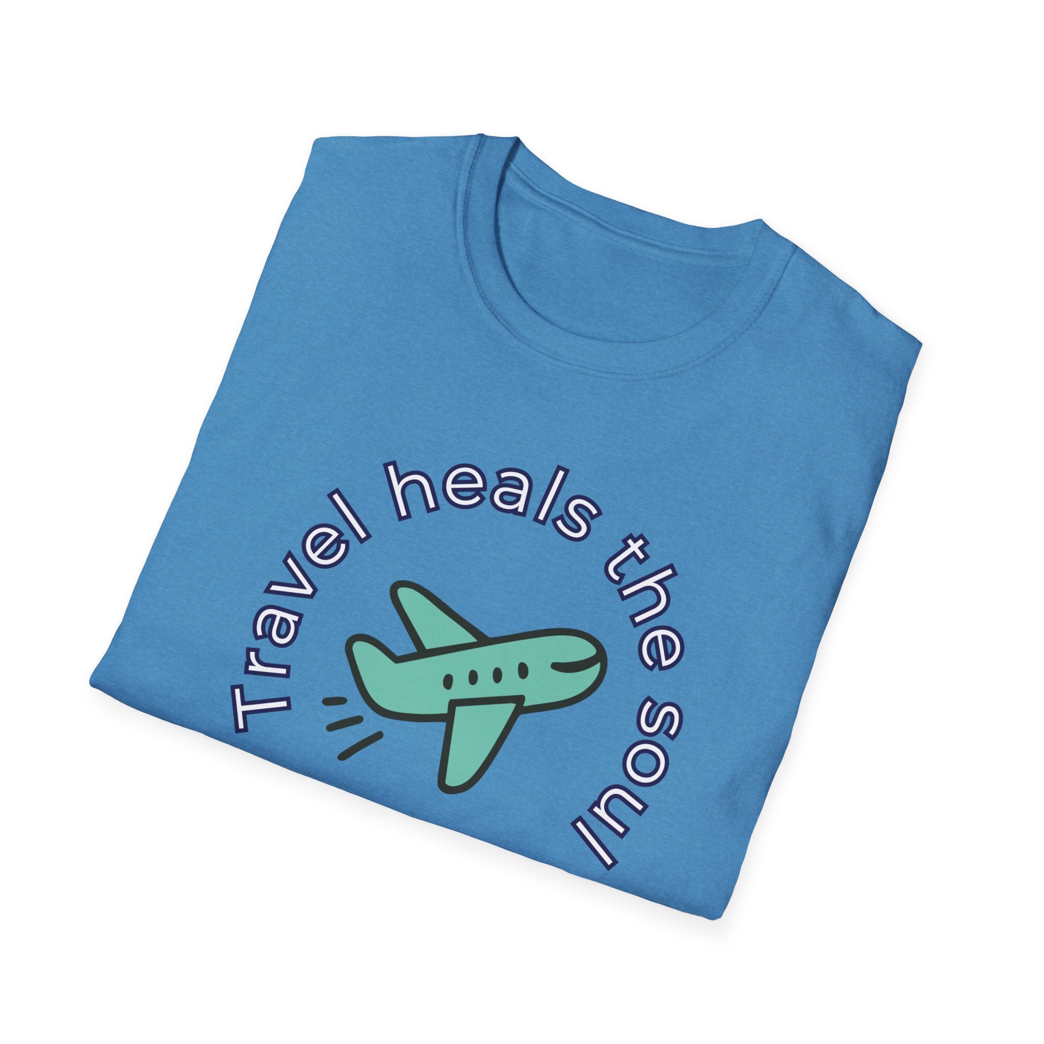 Comfty Woman's  Softstyle T-Shirt - "Travel"  "Heals The Soul"