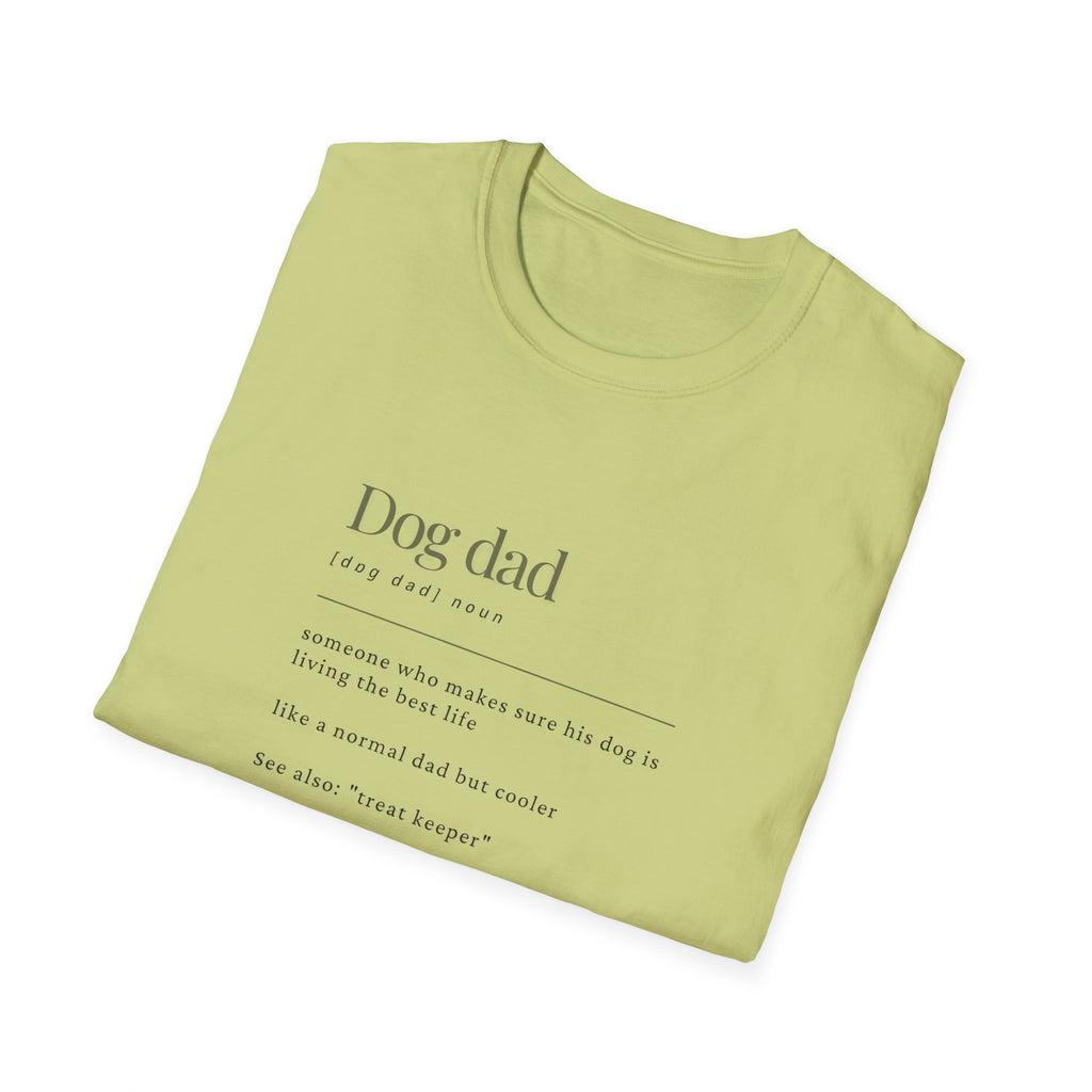 Soft Mens Tee- Dog Dad (Regular  relaxed Fit)