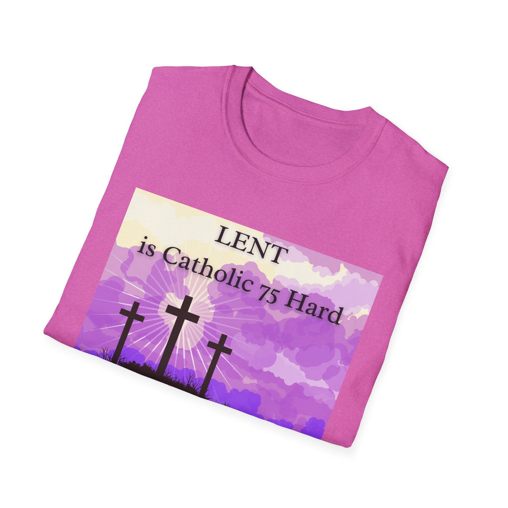 Relaxed Soft Tee Men & Women - Colorful Lent is Catholic 75 Hard