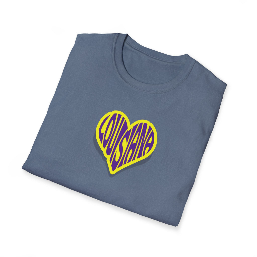 Relaxed Soft Woman's tee - Louisiana heart