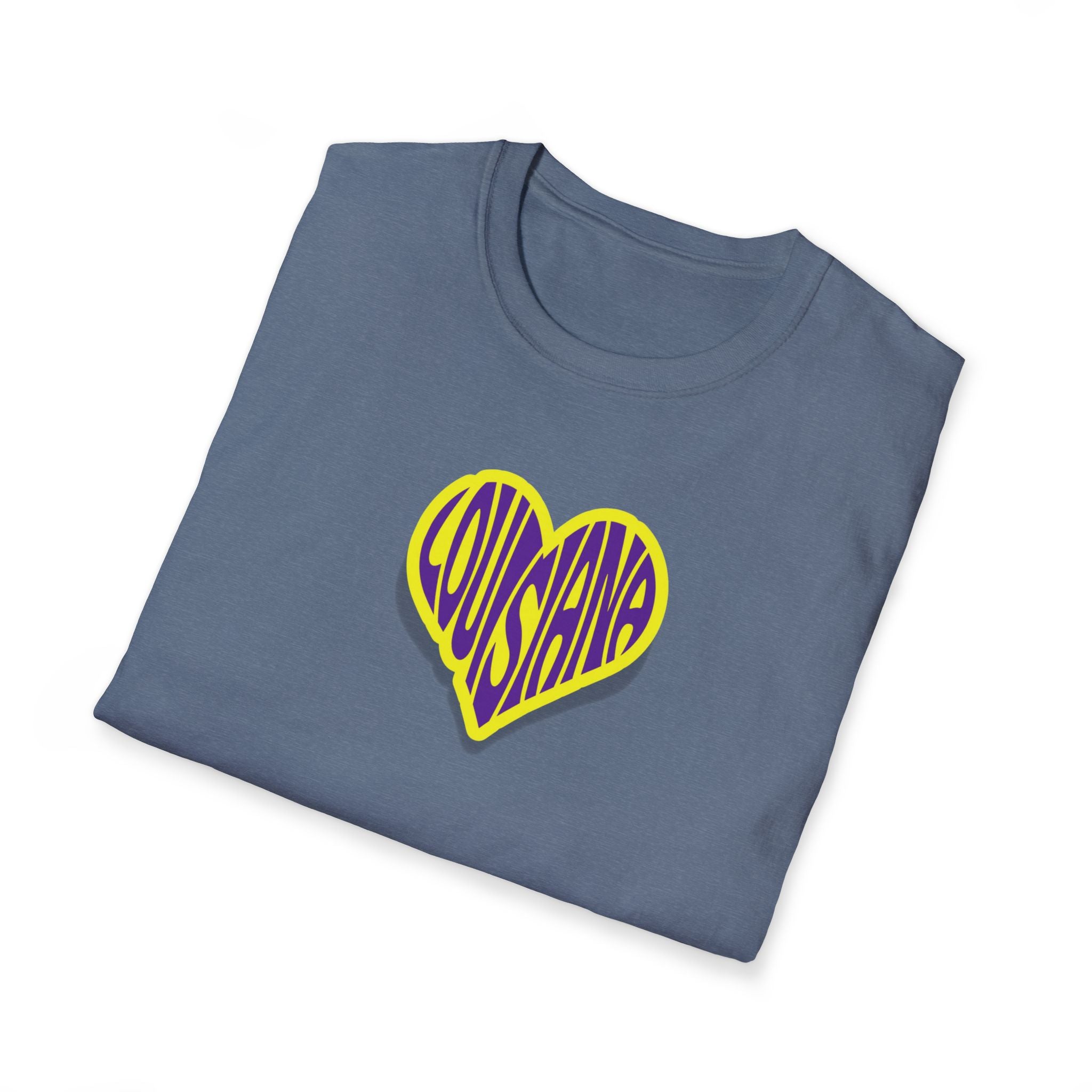 Relaxed Soft Woman's tee - Louisiana heart