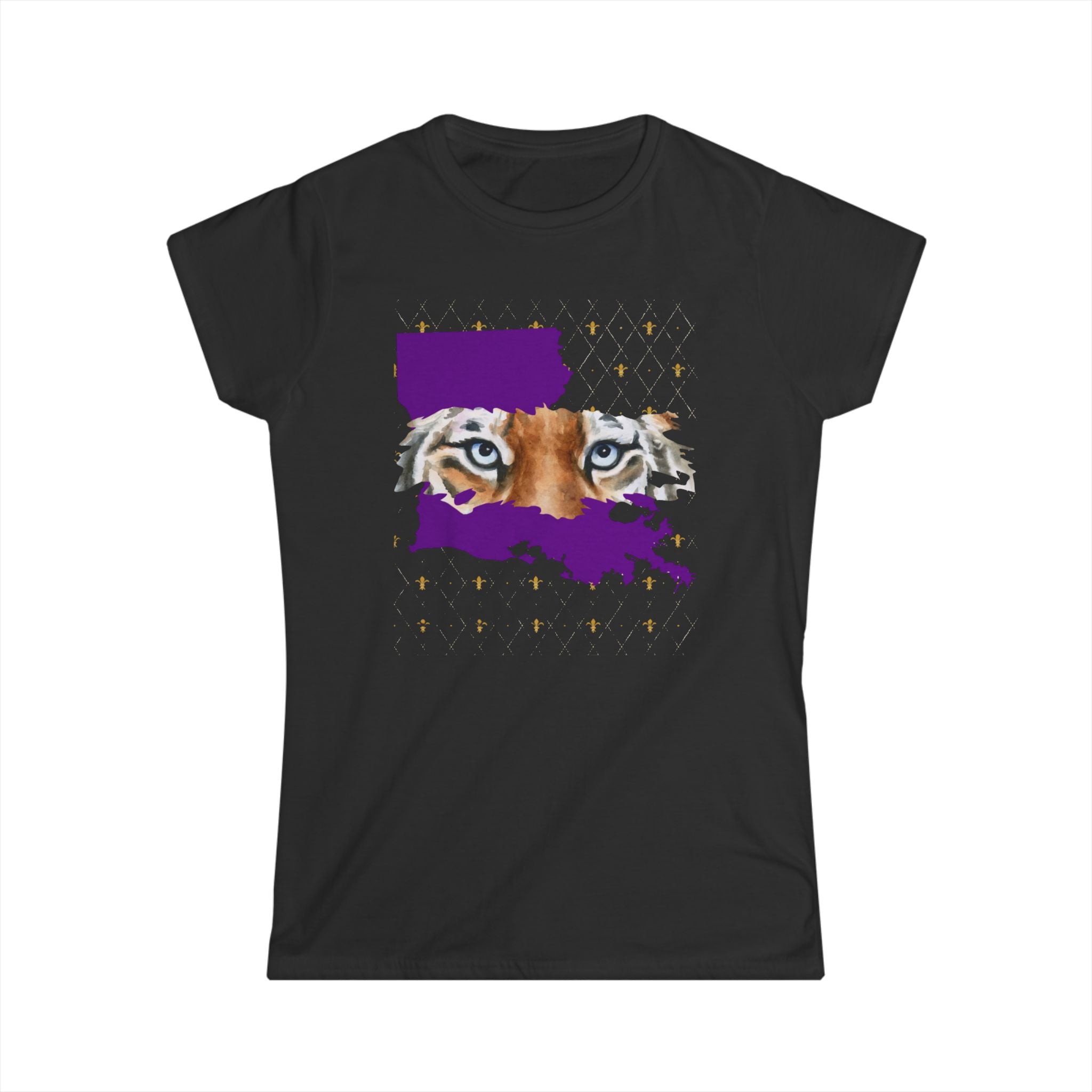 Women's Fitted Soft Tee " LSU"  " Tigers"