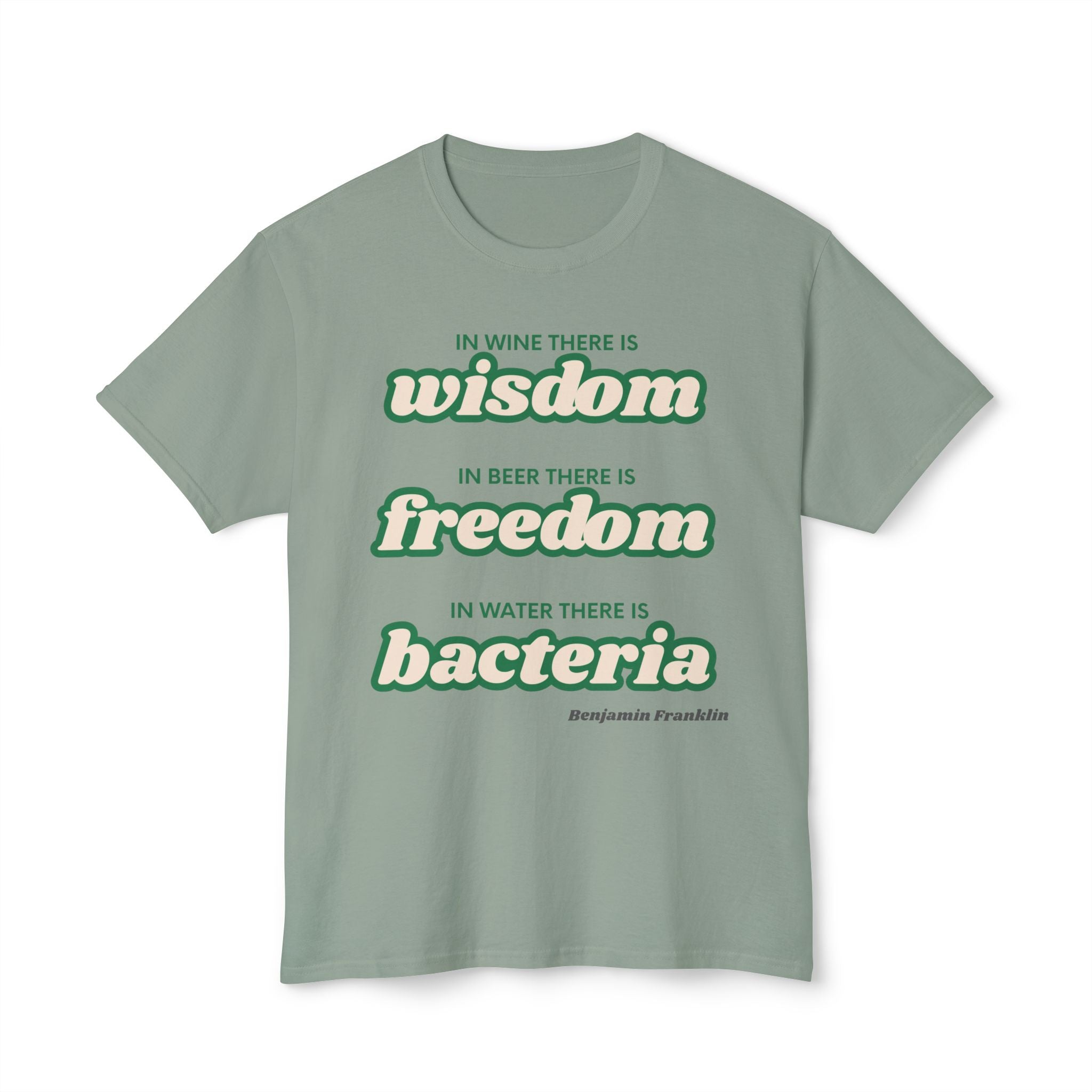 Super Soft Men and Womens T shirt -  Wisdom freedom and bacteria - classic fit