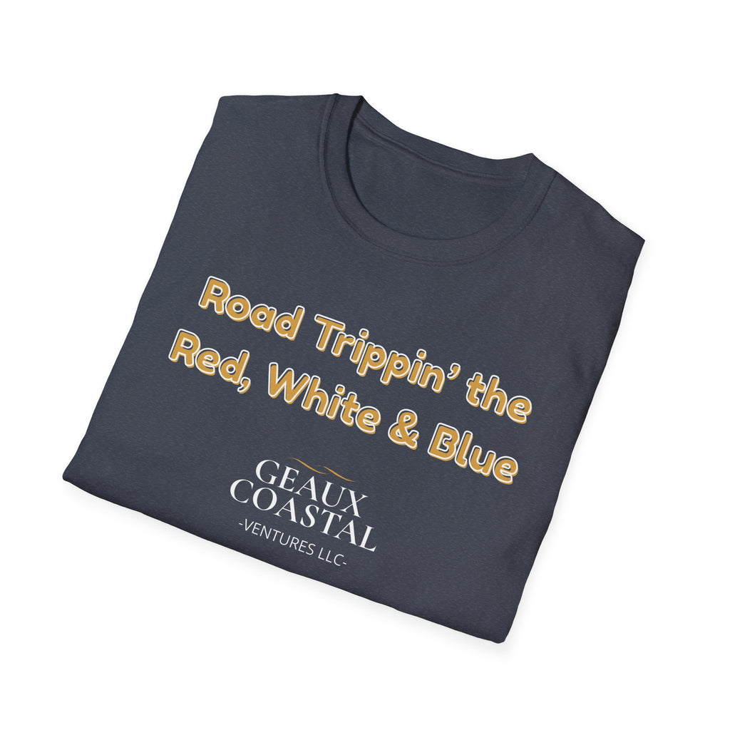 Men or Women Relaxed Soft Tee -  Road Tripping the USA