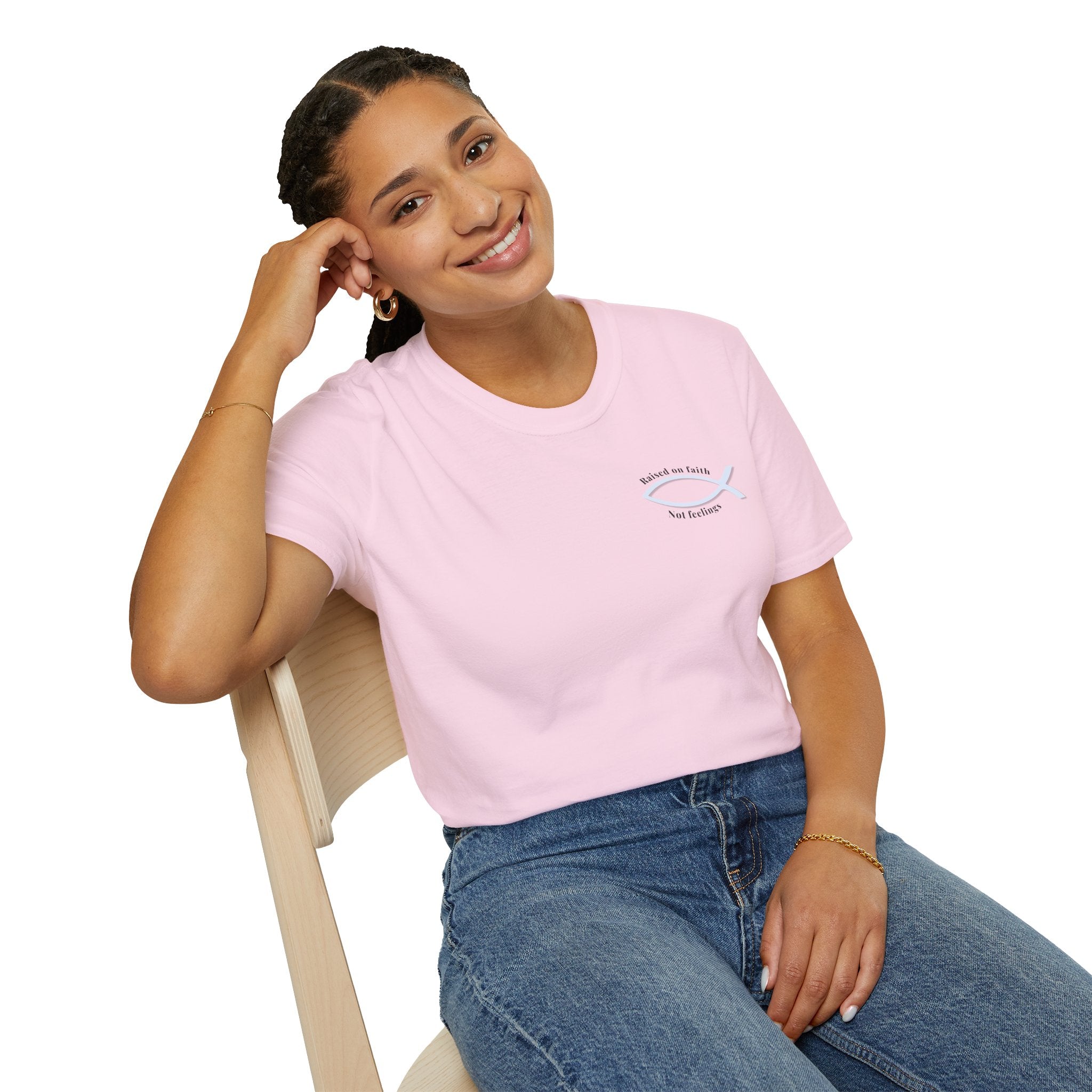 Relaxed Tee Soft - Men & Women - Raised on Faith, Not Feelings
