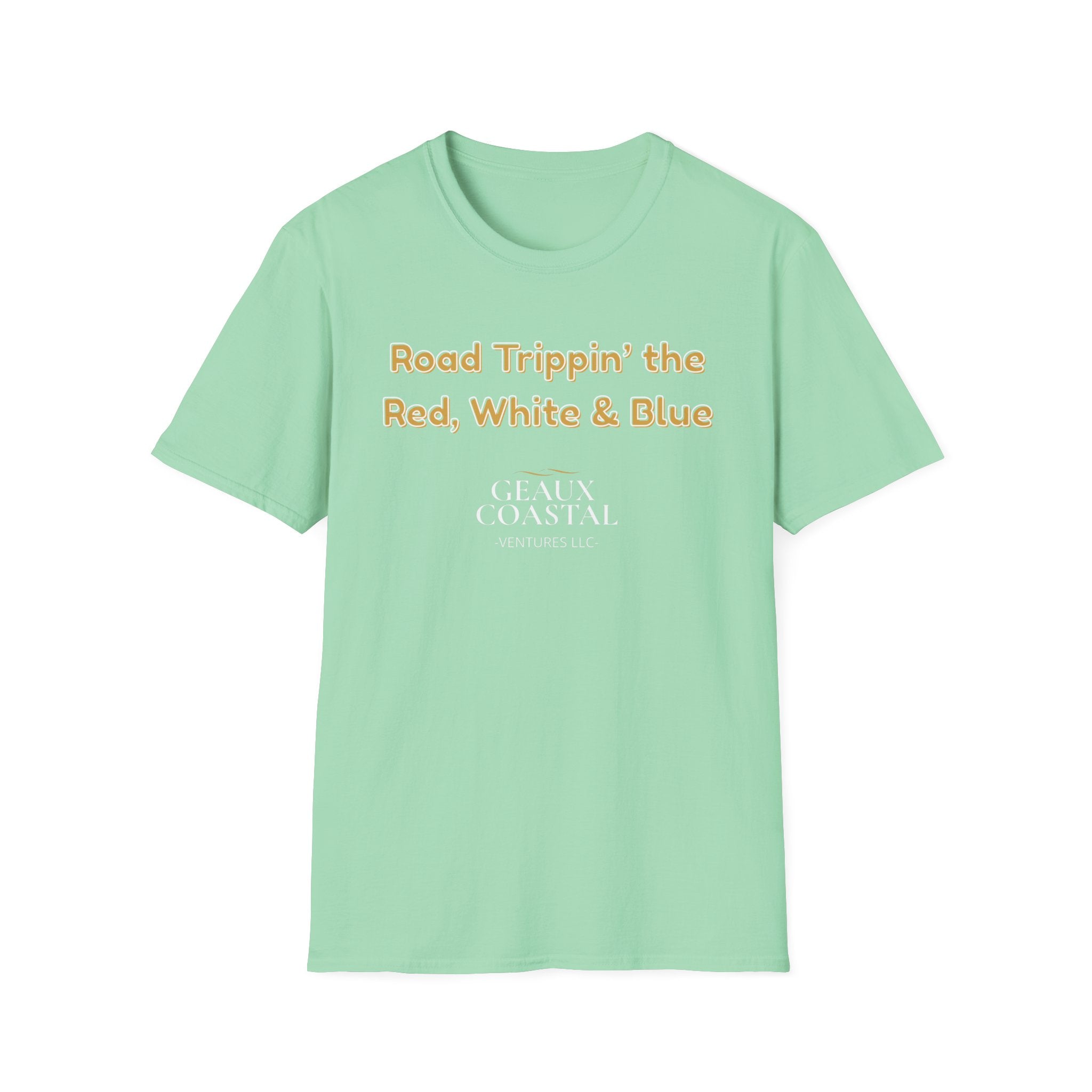 Men or Women Relaxed Soft Tee -  Road Tripping the USA