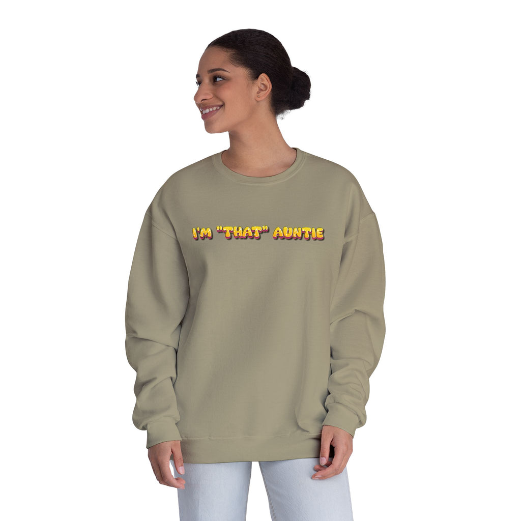 Lightweight Women's Sweatshirt - Im That Auntie Colorful