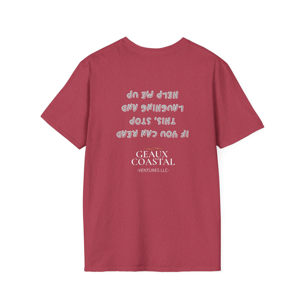 Men and Women ( Soft ) t Shirt - Here Fishy Fishy with Funny BACK - Regular Fit