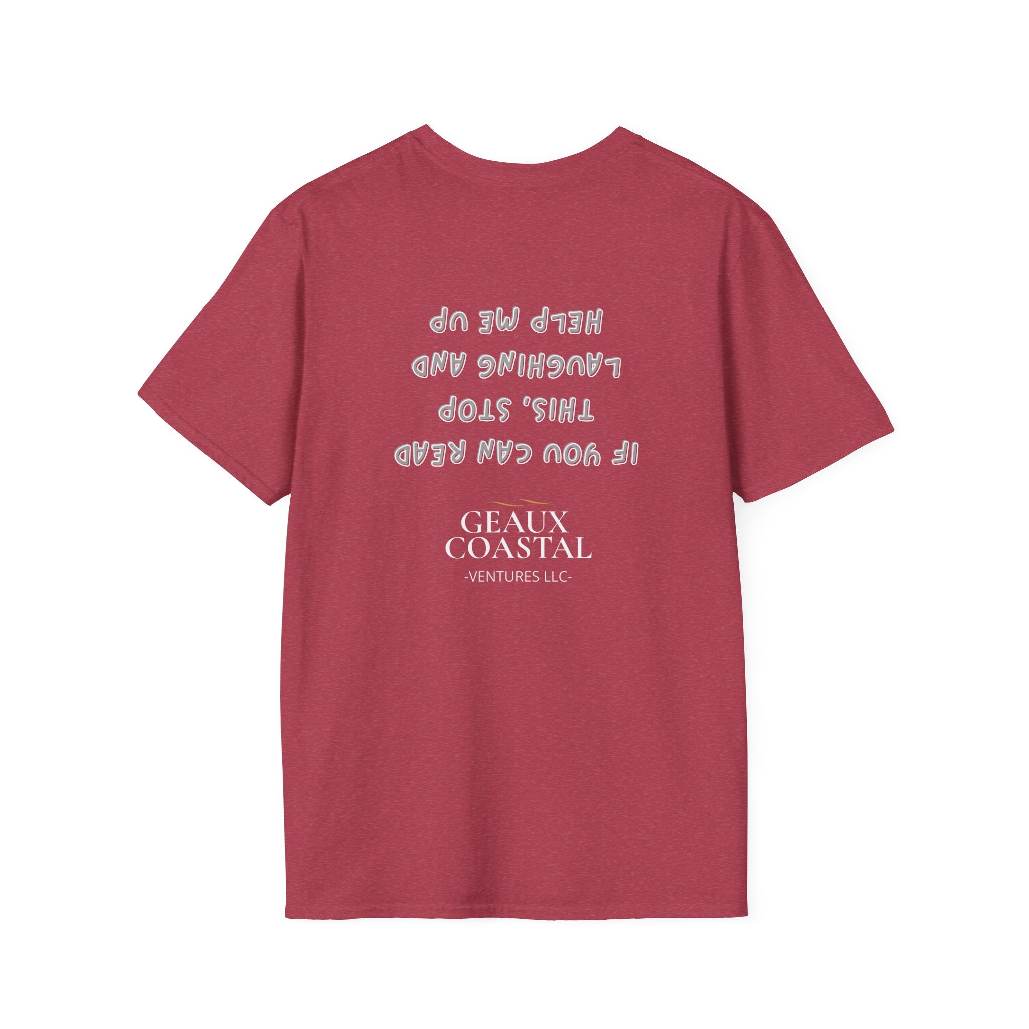 Men and Women ( Soft ) t Shirt - Here Fishy Fishy with Funny BACK - Regular Fit