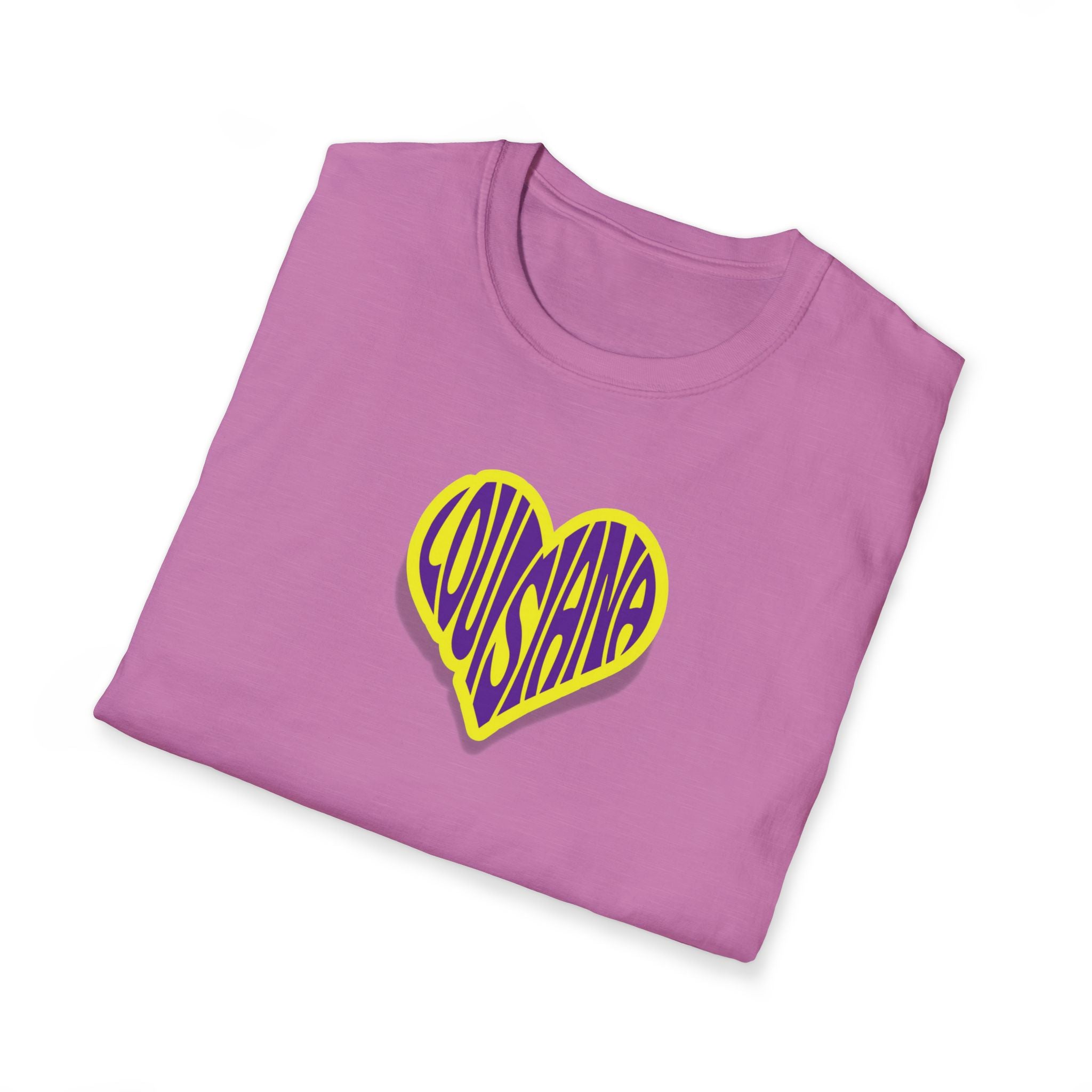 Relaxed Soft Woman's tee - Louisiana heart
